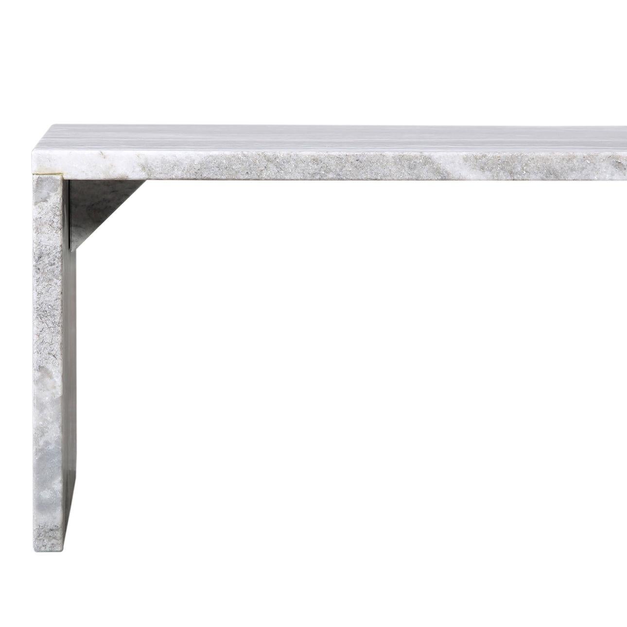 Contemporary Marble Rectangular Coffee Table