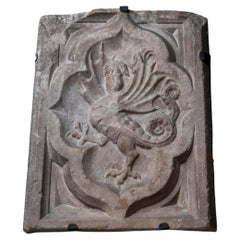 Marble Relief Depicting a Wyvern, Lombardy, Around 1380