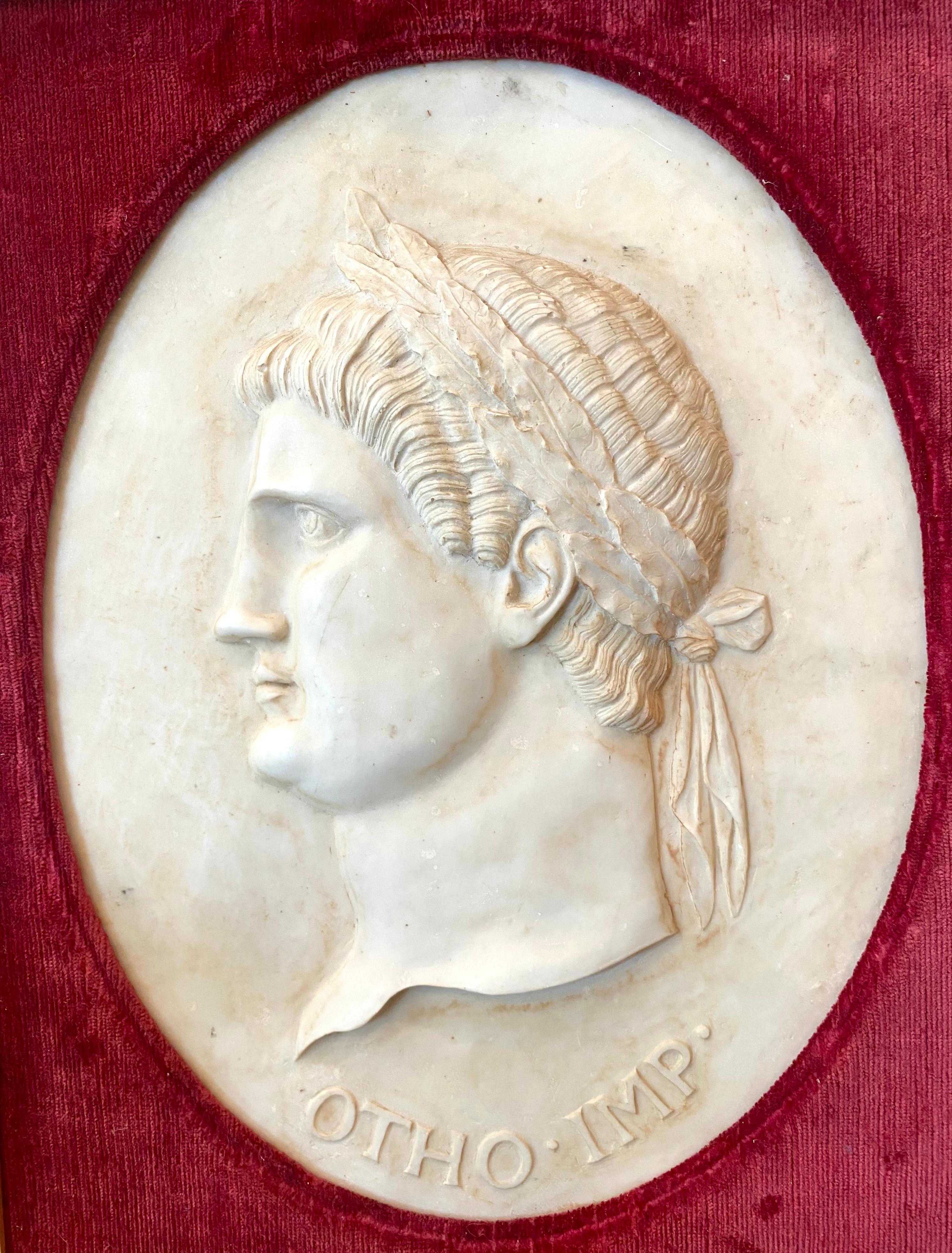 Marmorreliefporträts von 4 Caesars aus Marmor im Angebot 7