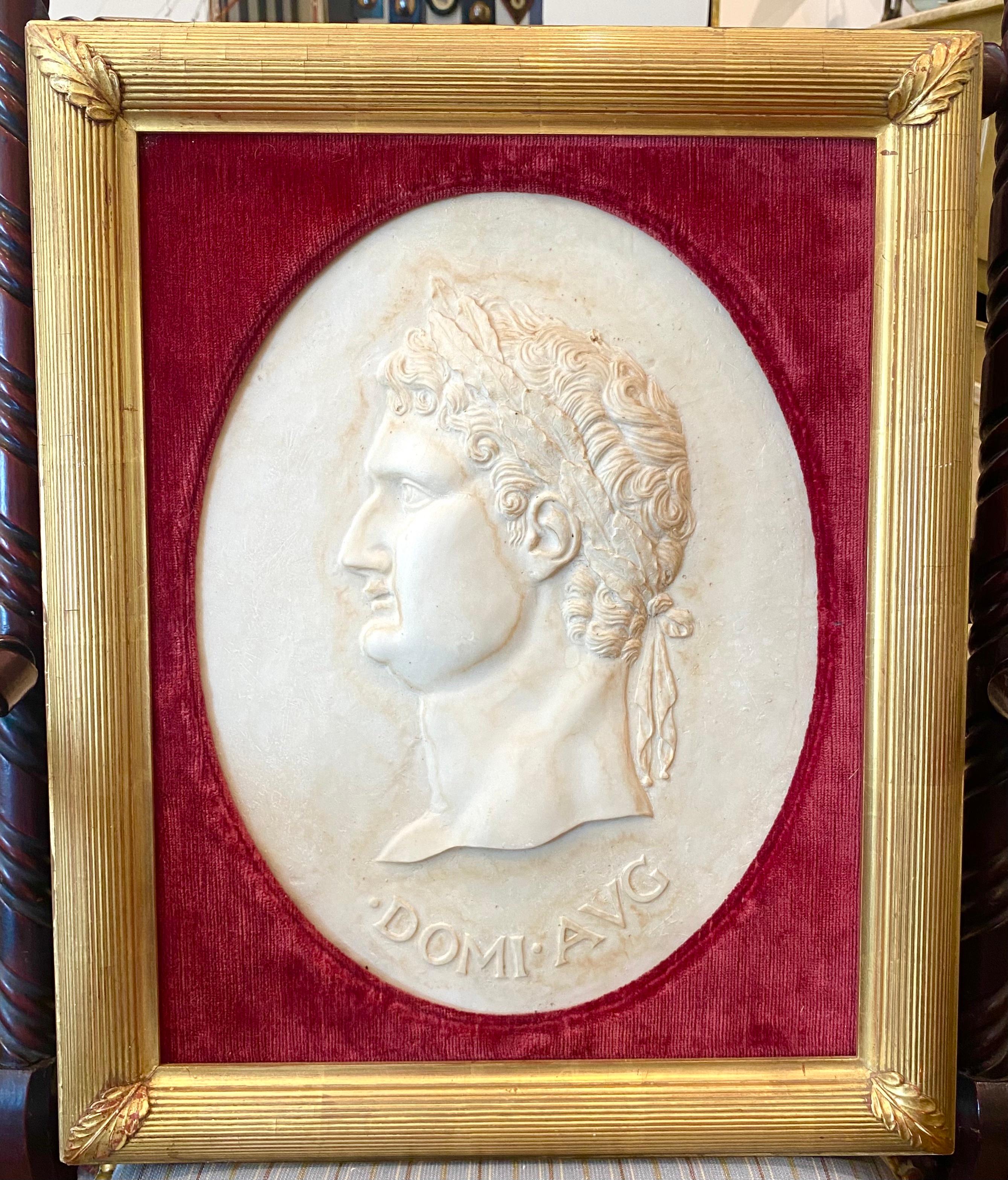 Marble Relief Portraits of 4 Caesars For Sale 10
