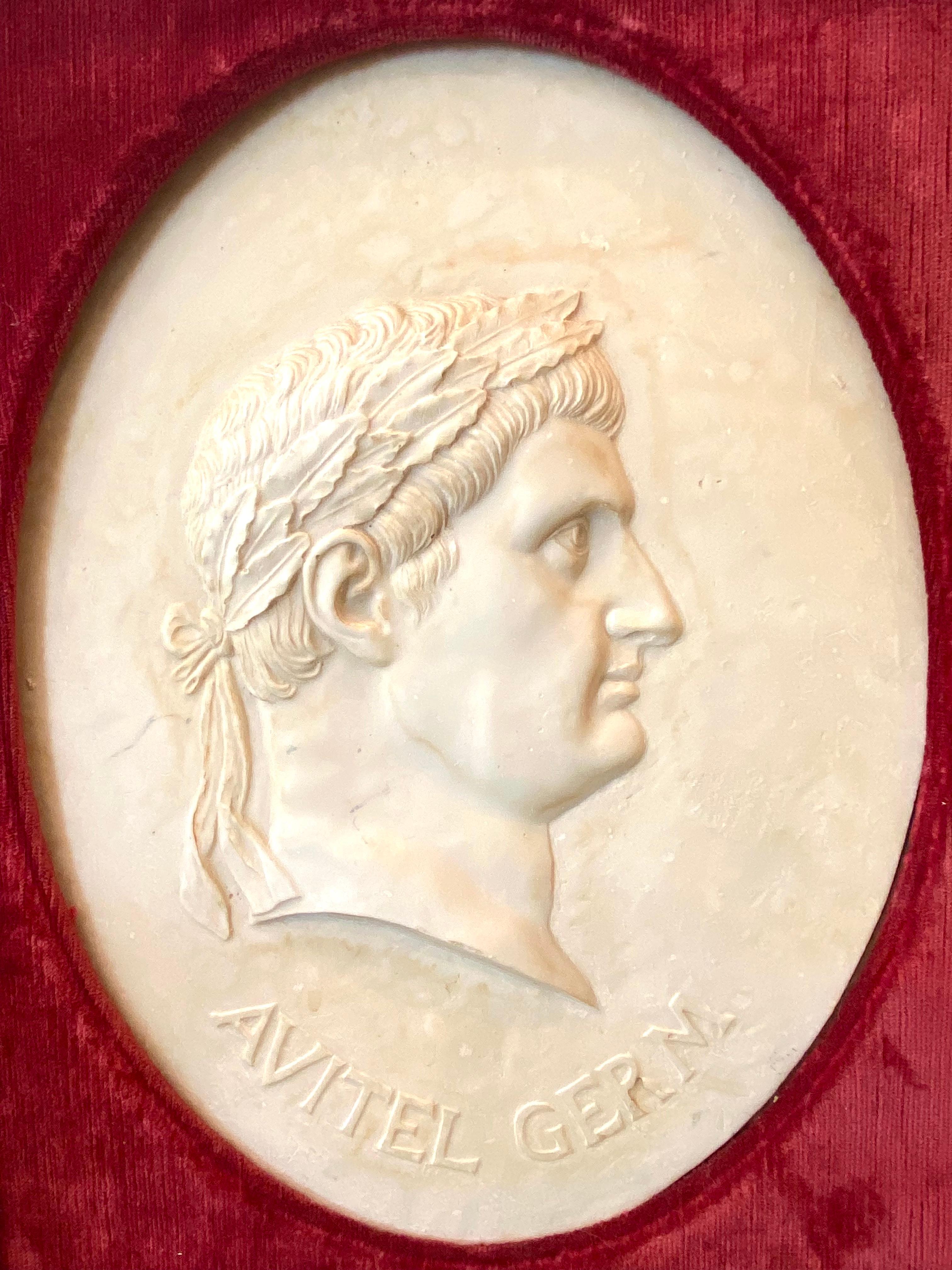 Marble Relief Portraits of 4 Caesars In Good Condition For Sale In East Hampton, NY