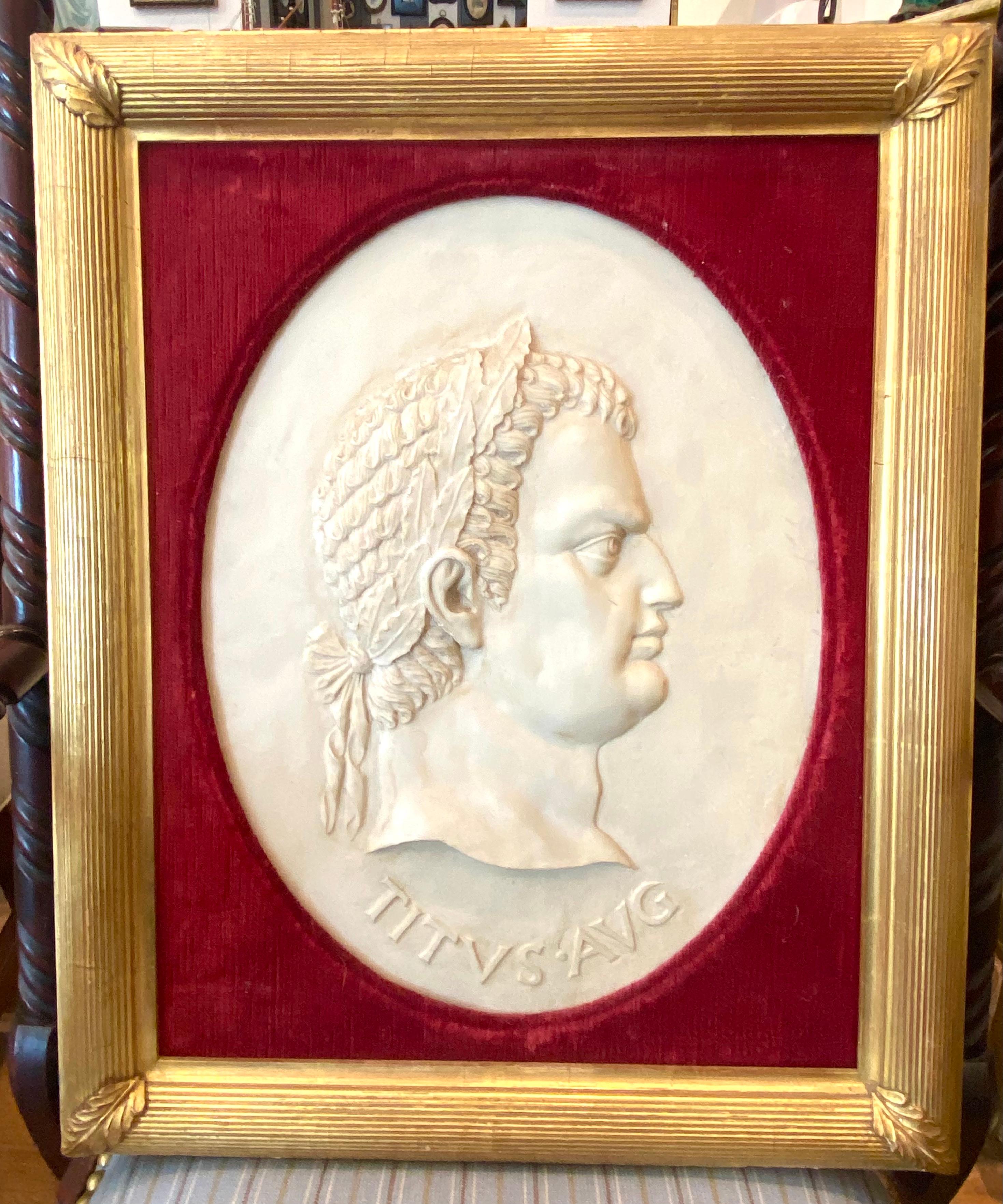 Marble Relief Portraits of 4 Caesars For Sale 2