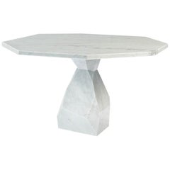 Marble Rock Table, Contemporary Marble Dining Table
