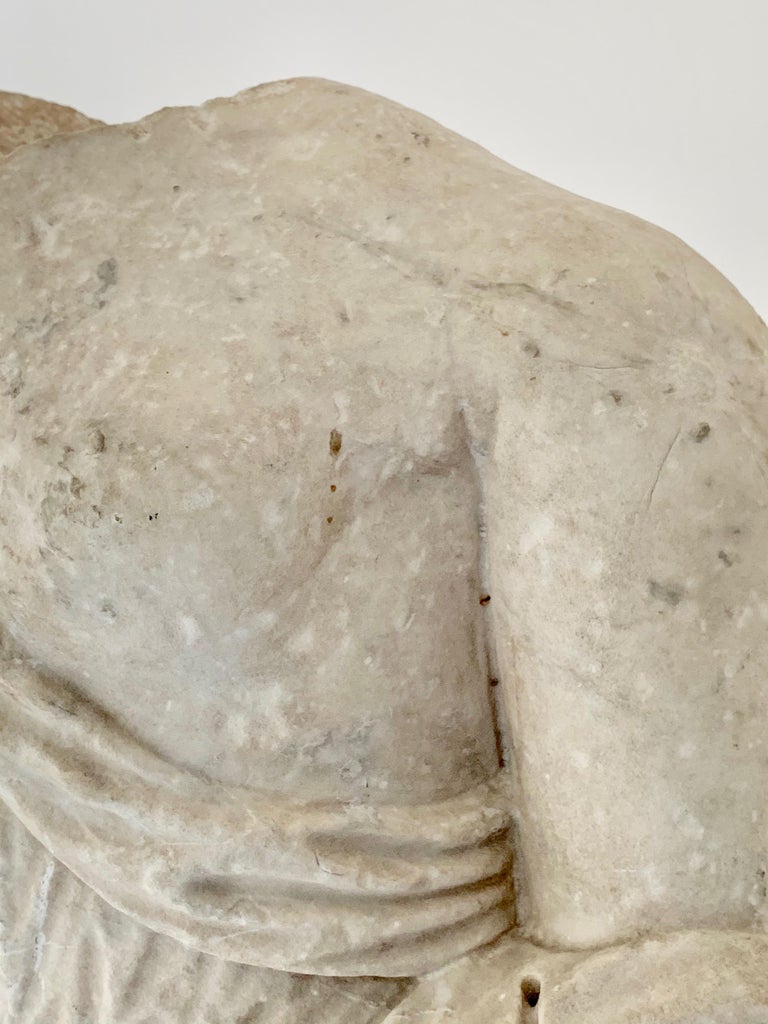 Marble Roman Antiquities Sculpture of the Goddess Fortuna, 2nd Century ...