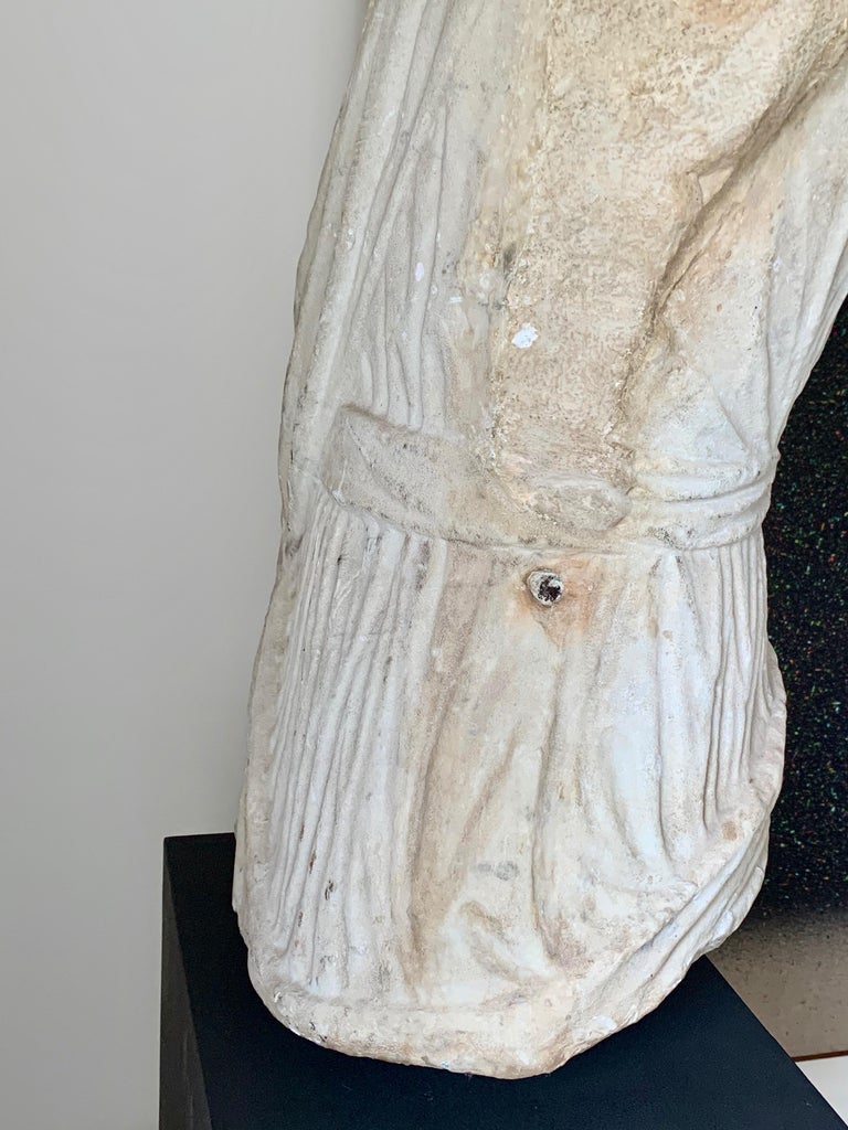 Marble Roman Antiquities Sculpture of the Goddess Fortuna, 2nd Century ...