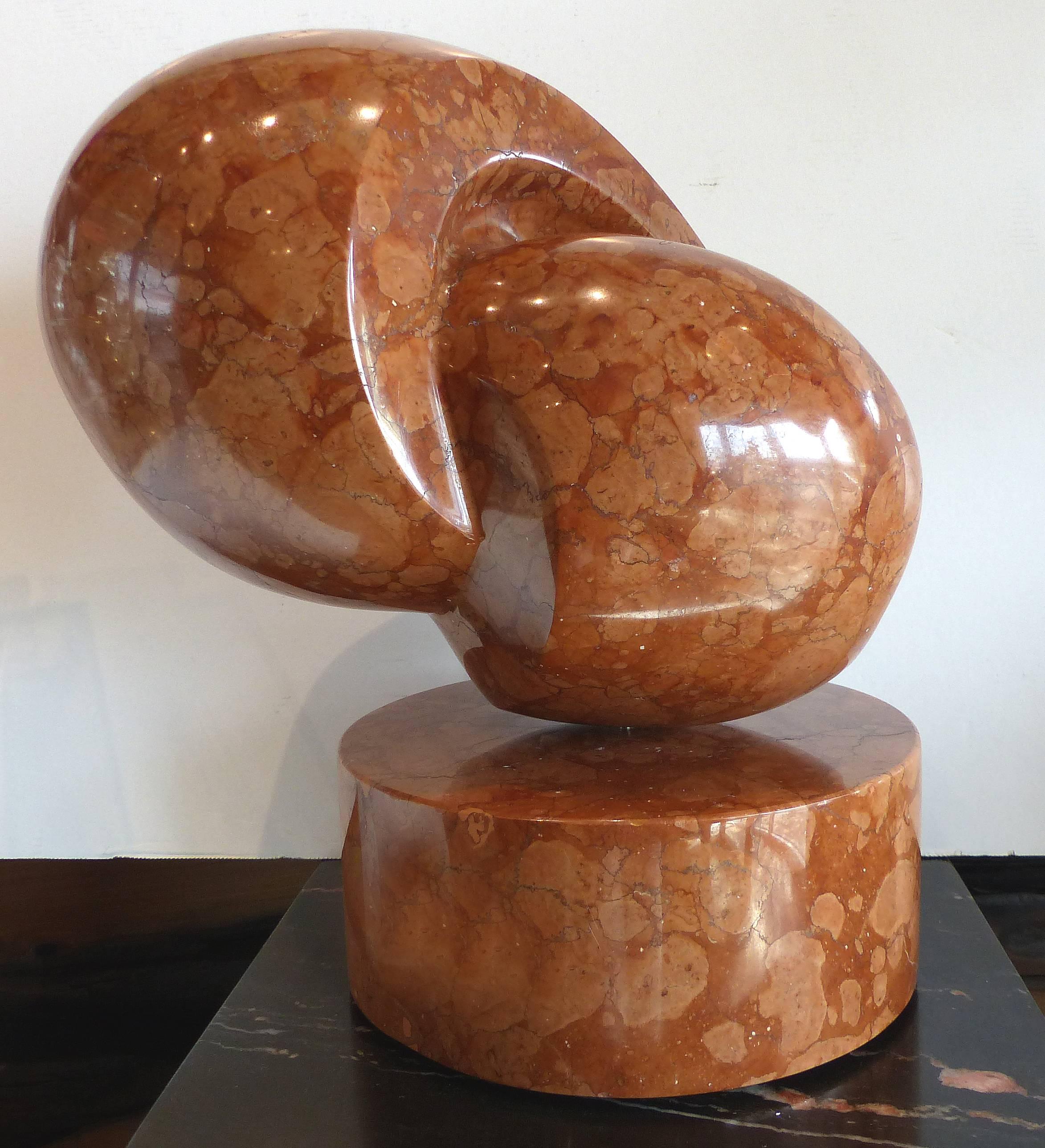 Modern Marble Rotating Sculpture by Gabriel Juarez 'Peru/USA'