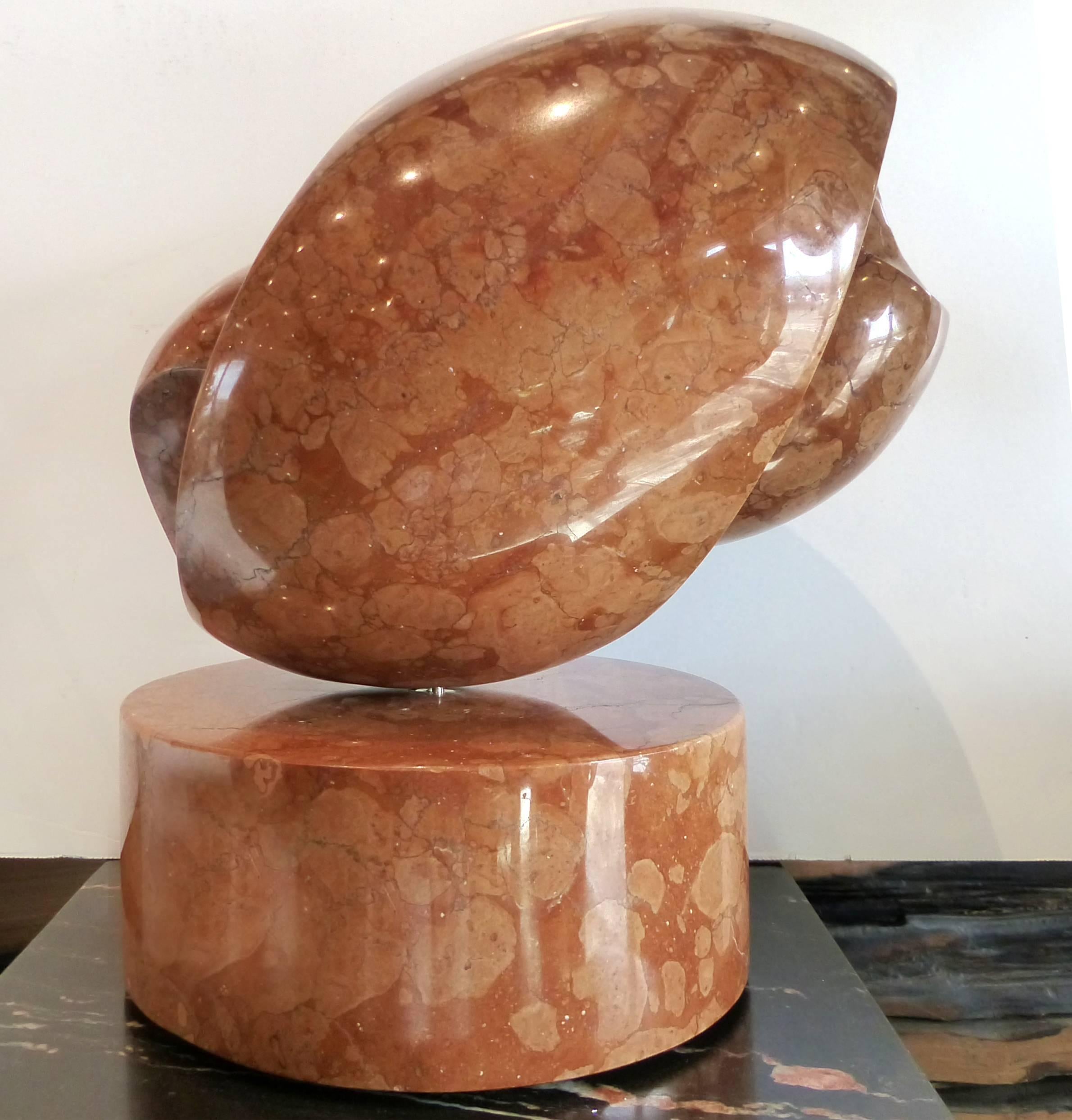 American Marble Rotating Sculpture by Gabriel Juarez 'Peru/USA'