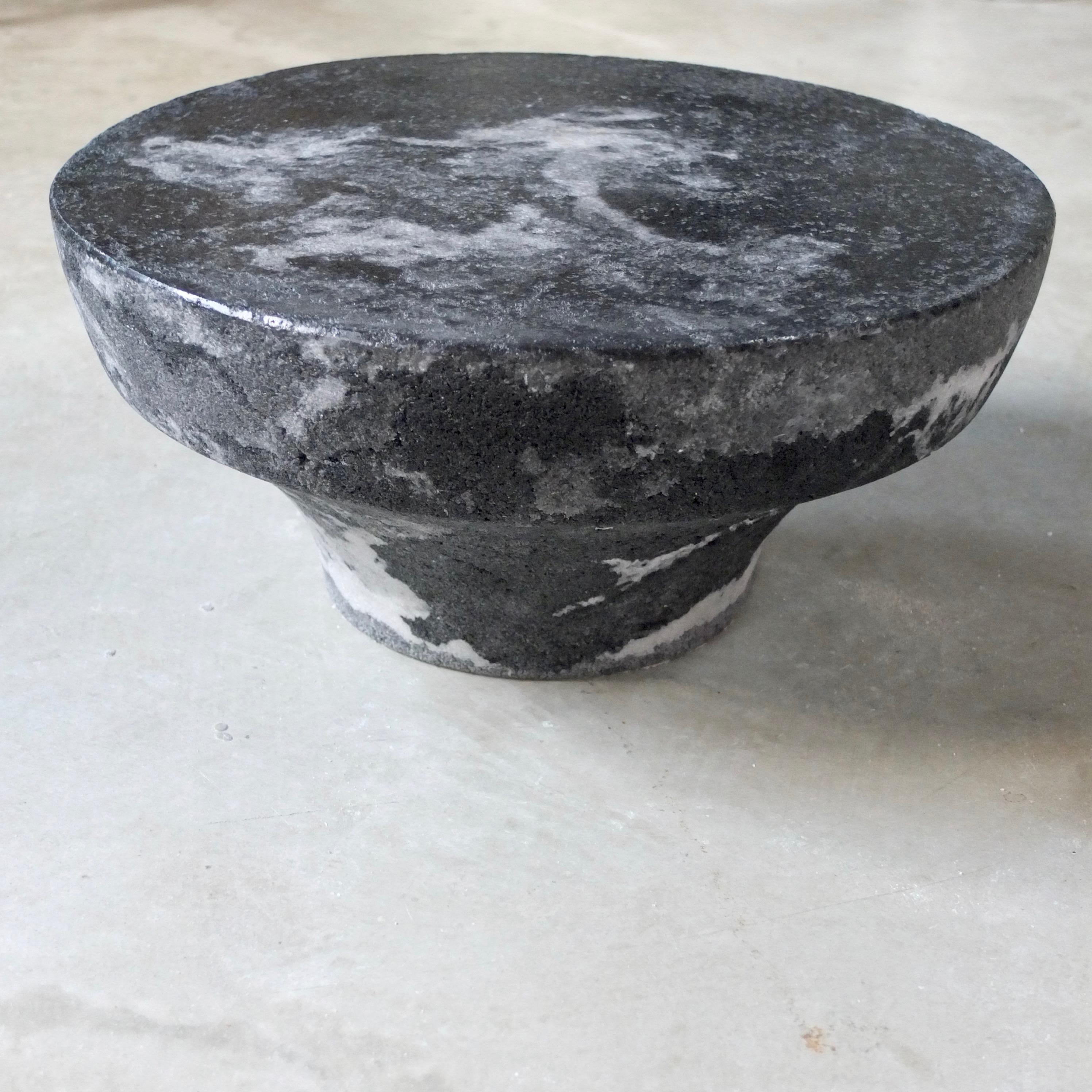 Composition Marble Salt Meditation Stool by Roxane Lahidji