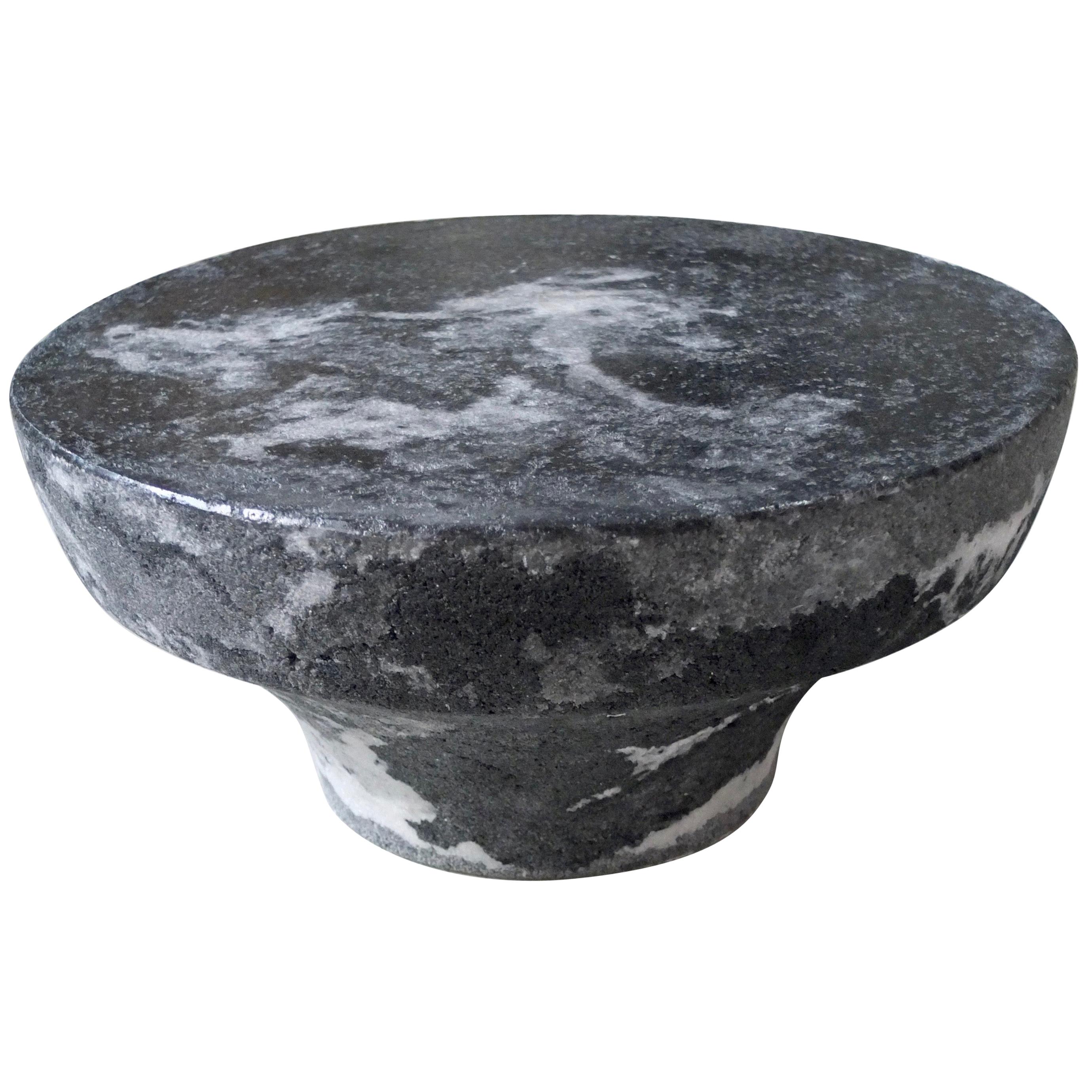 Marble Salt Meditation Stool by Roxane Lahidji