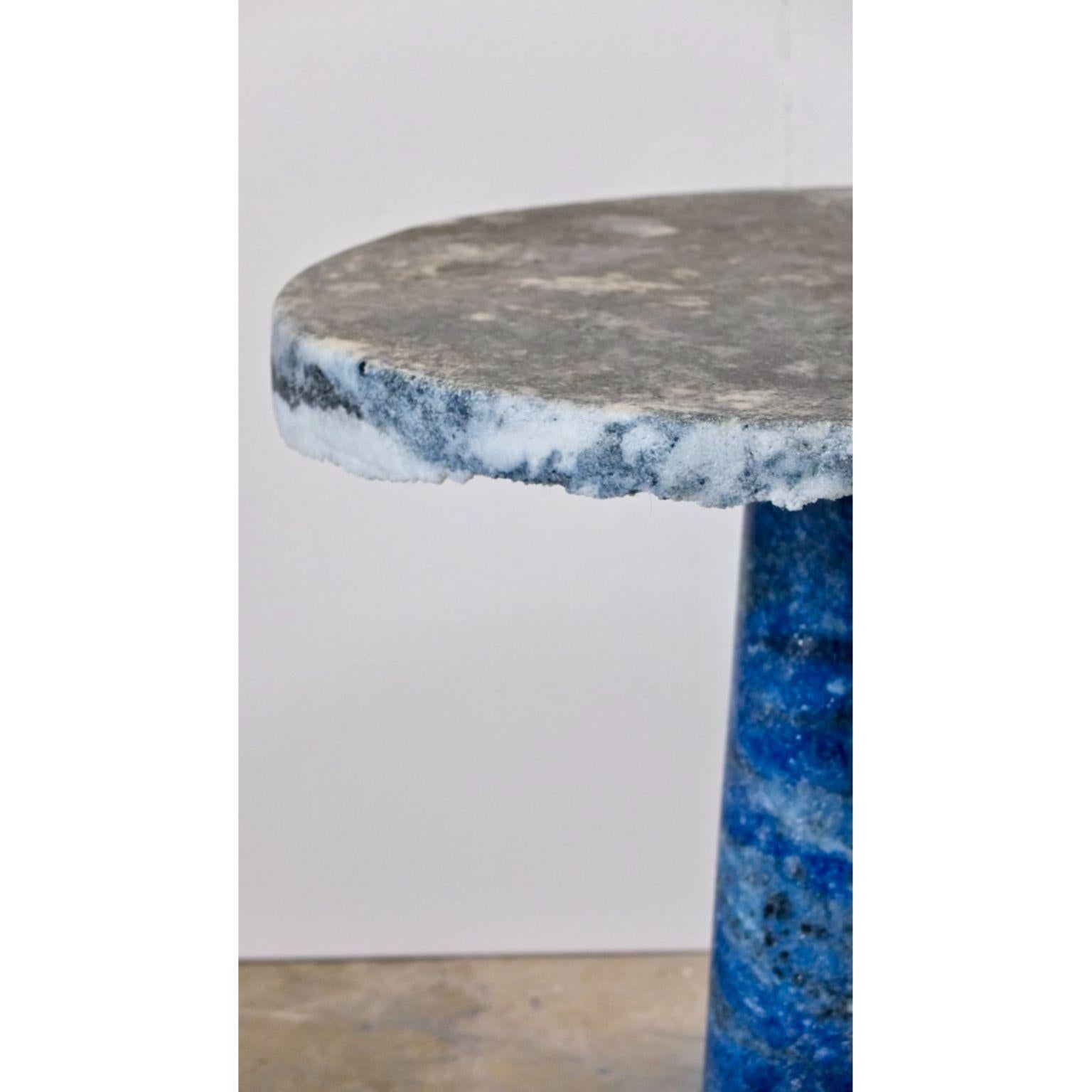 Belge Table d'appoint en marbre et sel de Roxane Lahidji en vente