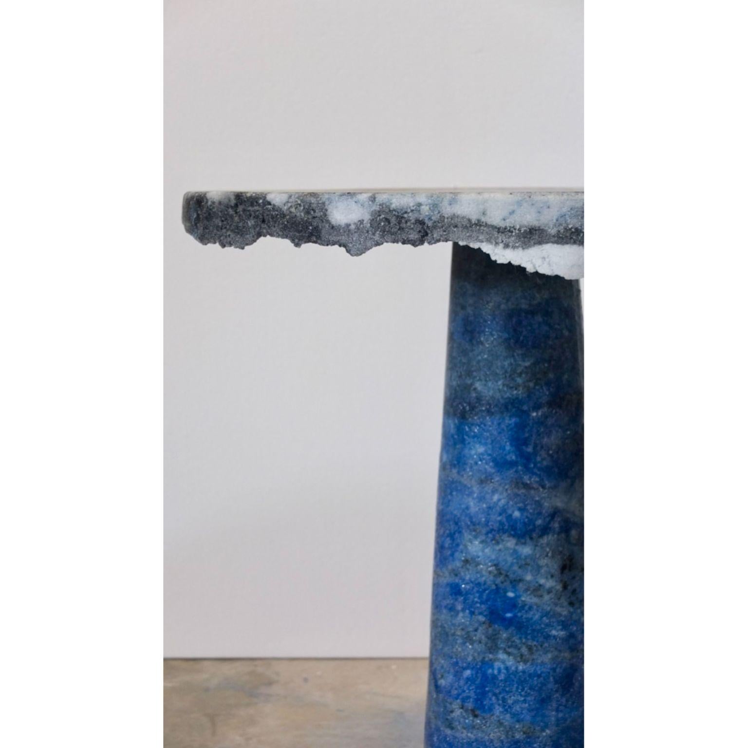 Marble Salt Side Table by Roxane Lahidji In New Condition In Geneve, CH