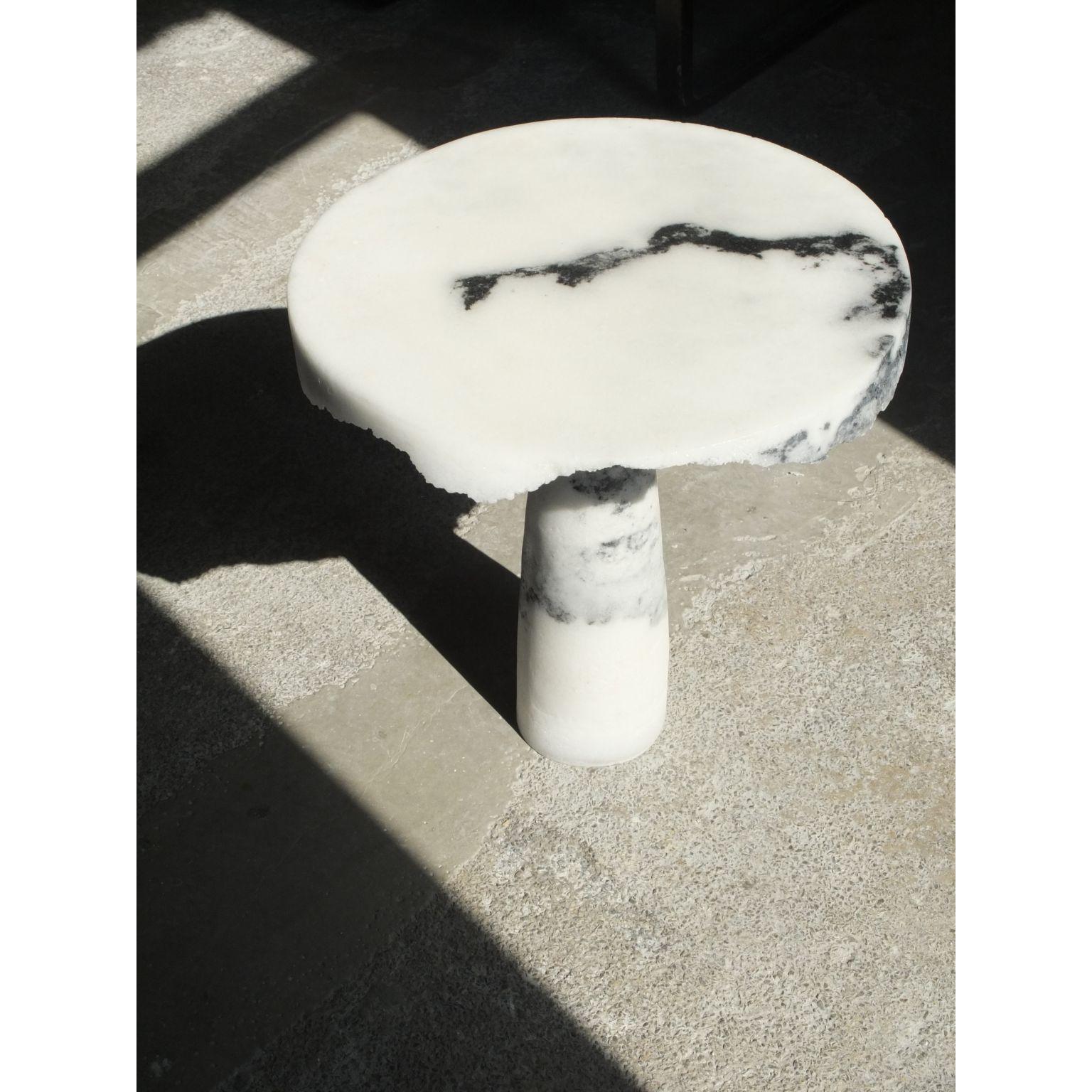 Marble Salt Side Table by Roxane Lahidji In New Condition For Sale In Geneve, CH
