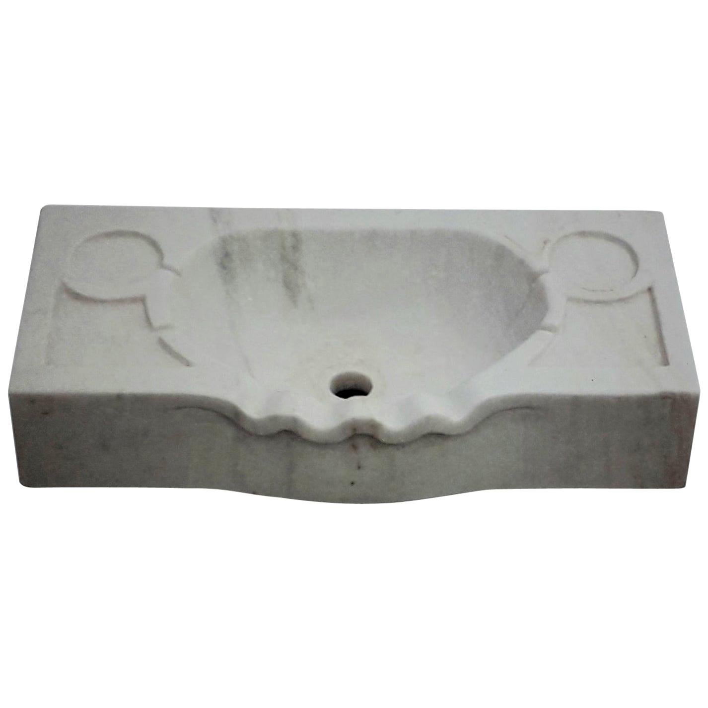 Marble Scalloped Sink Basin