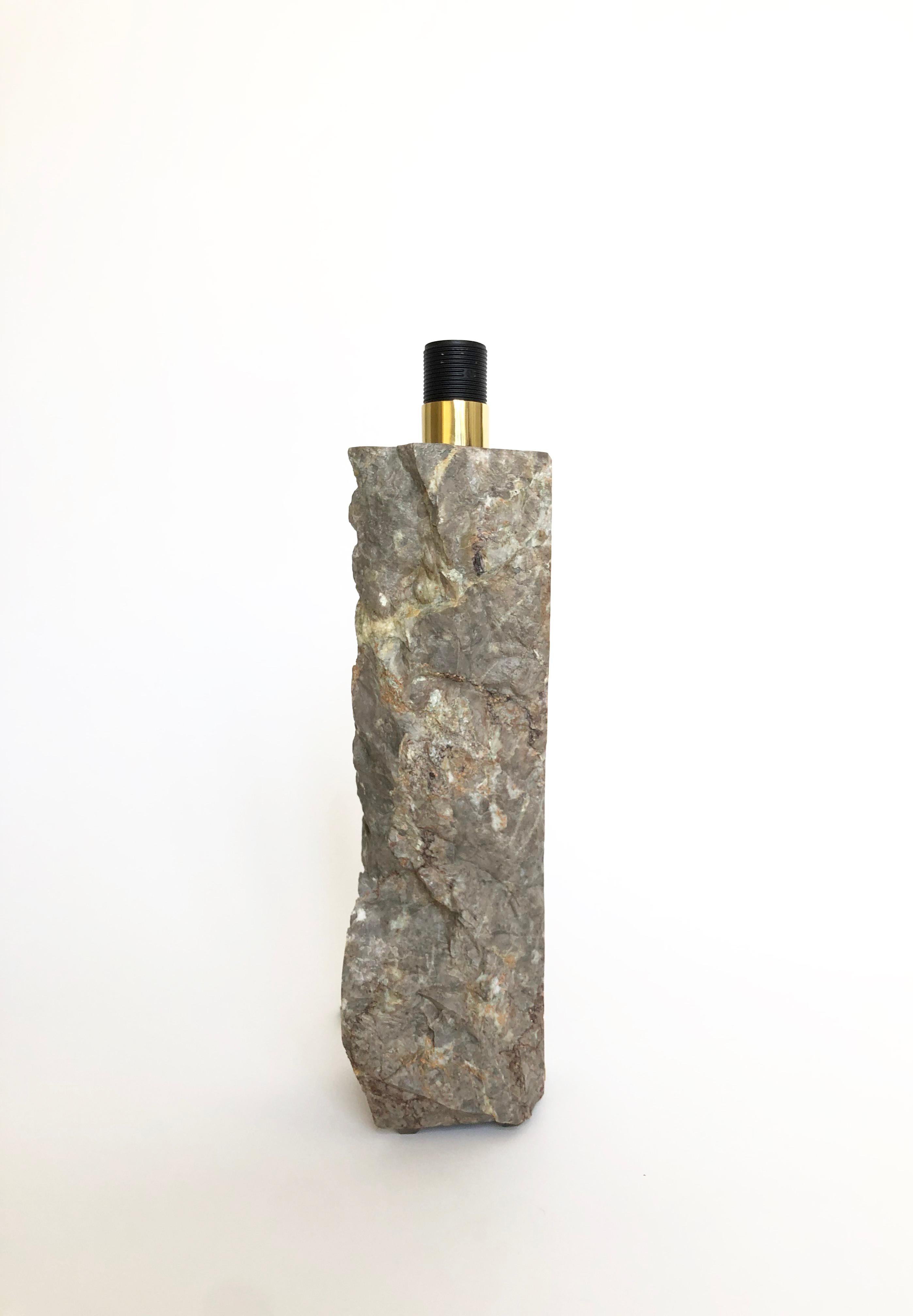 Modern Marble Sculpted Table Lamp by Brajak Vitberg For Sale