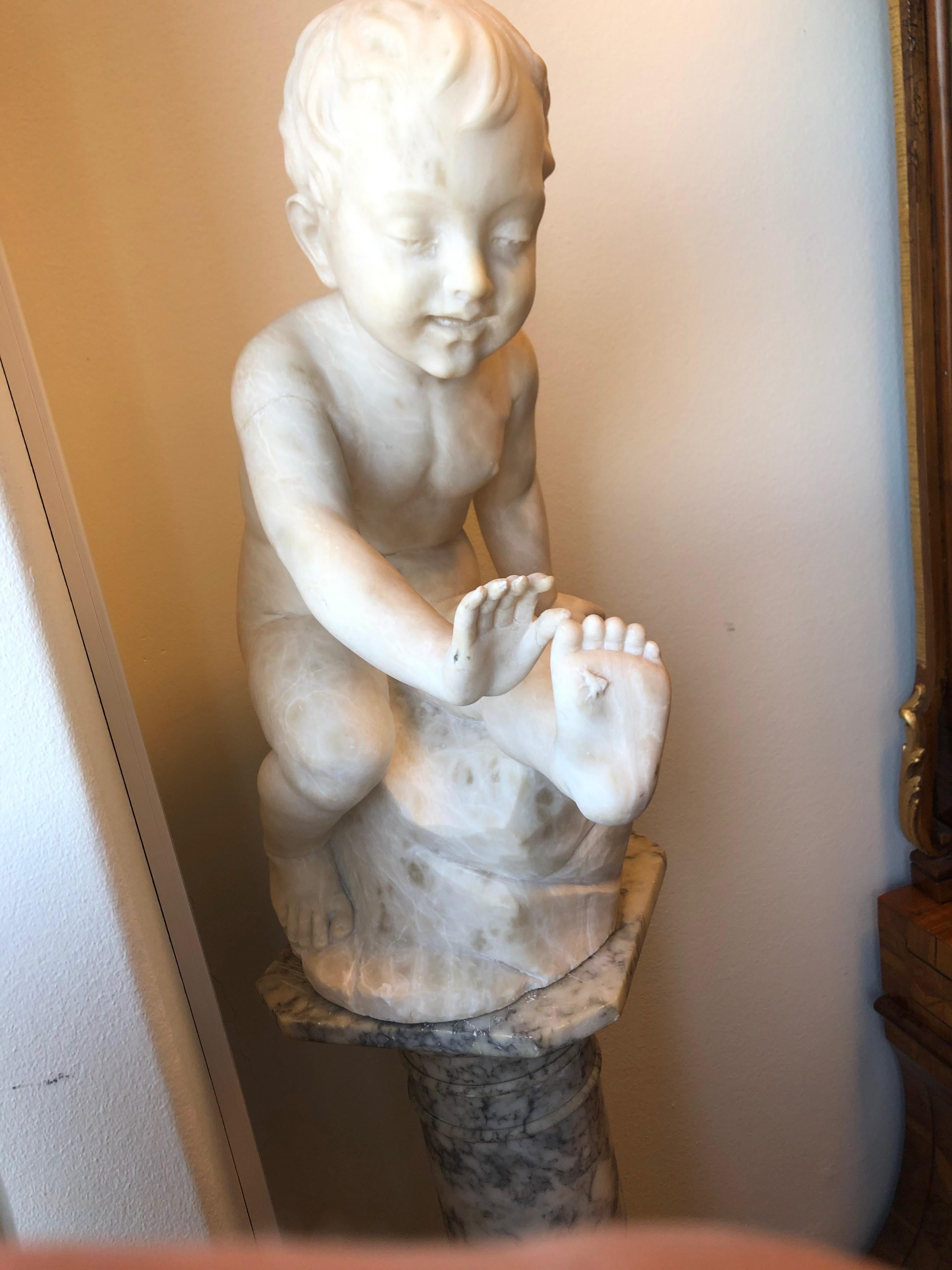 Marble Sculpture, 19th Century In Good Condition In Stockholm, SE