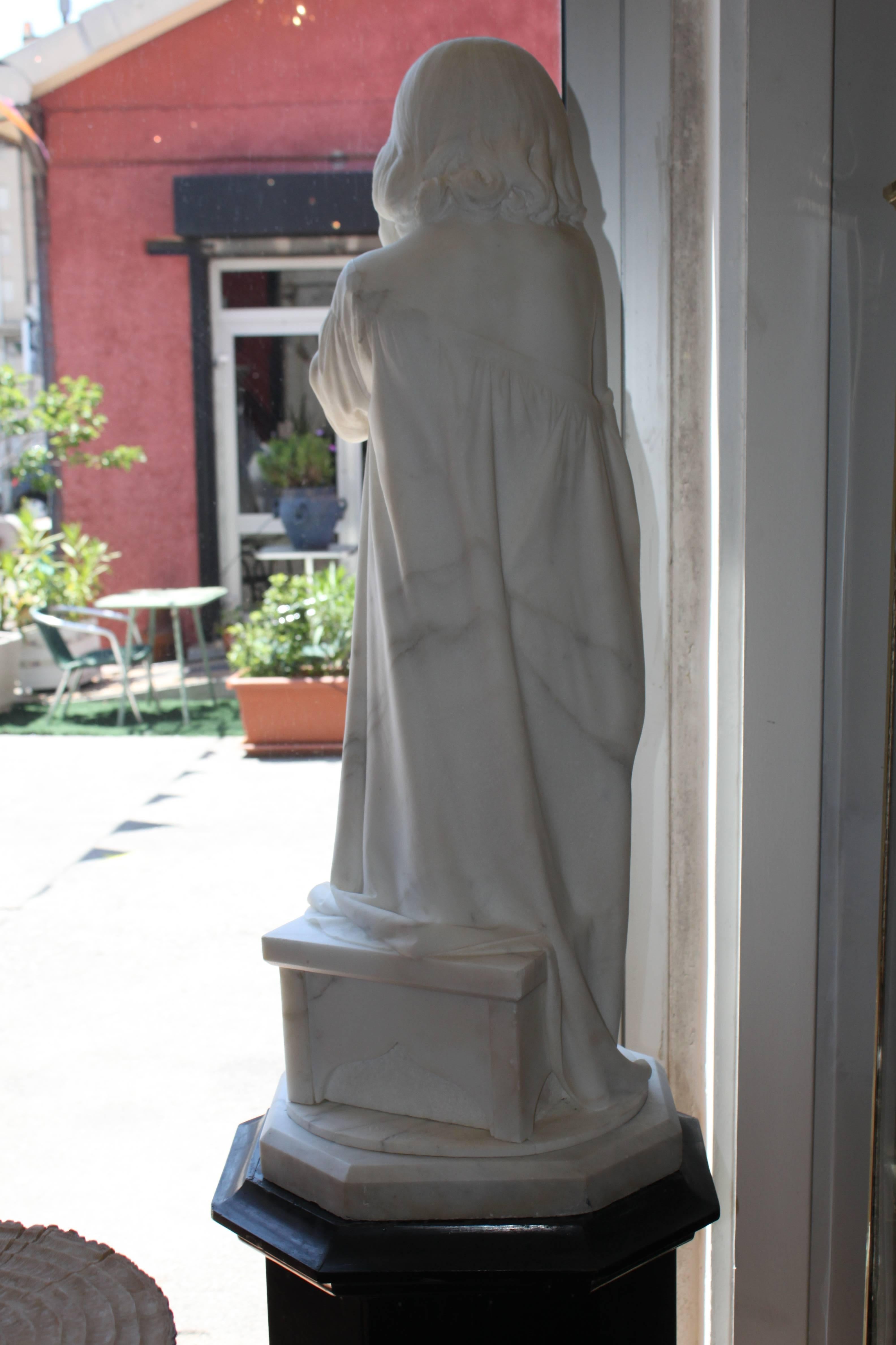 Marble Sculpture by Angelo Biella, Milano For Sale 7
