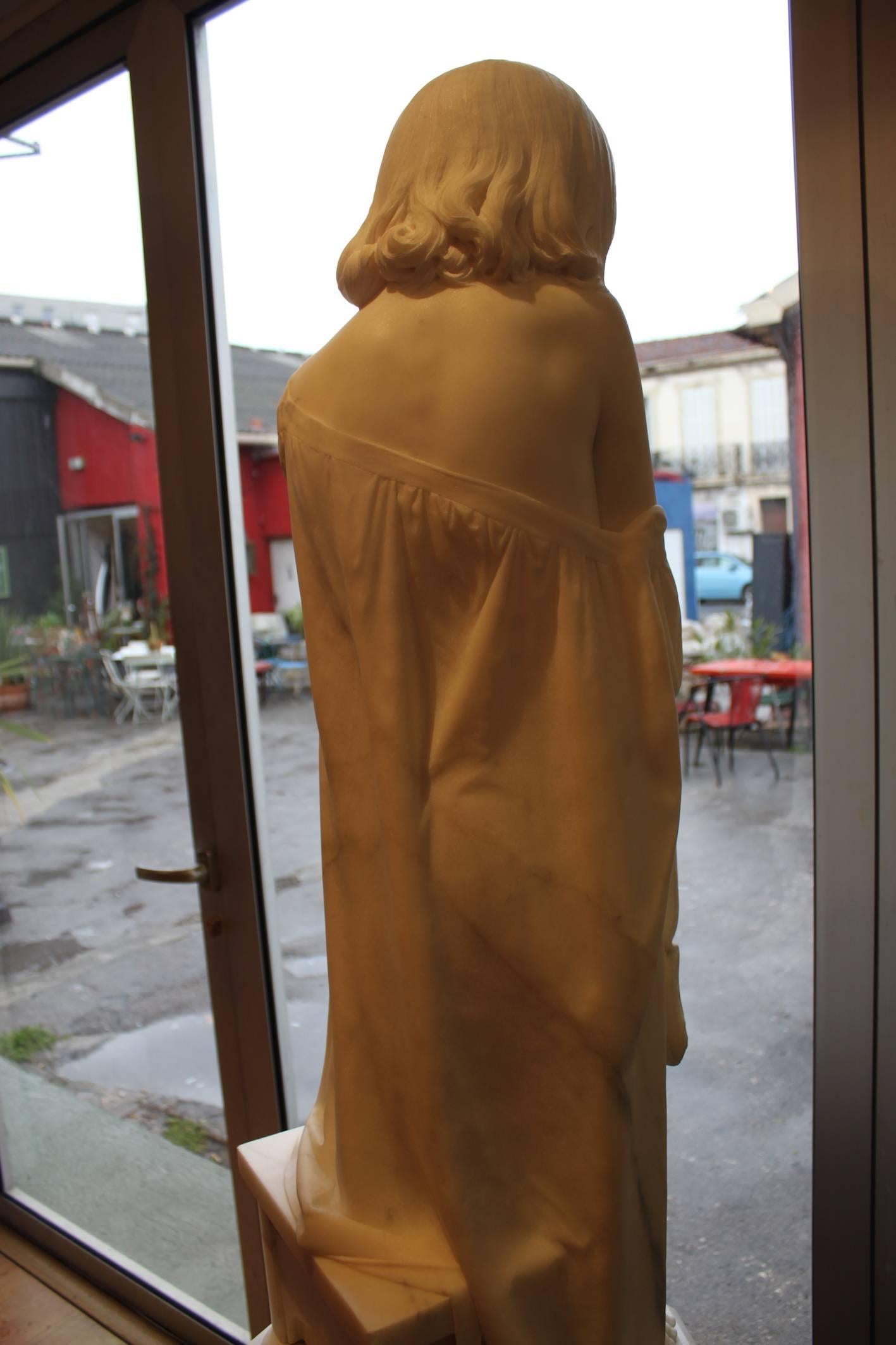 Marble Sculpture by Angelo Biella, Milano For Sale 8