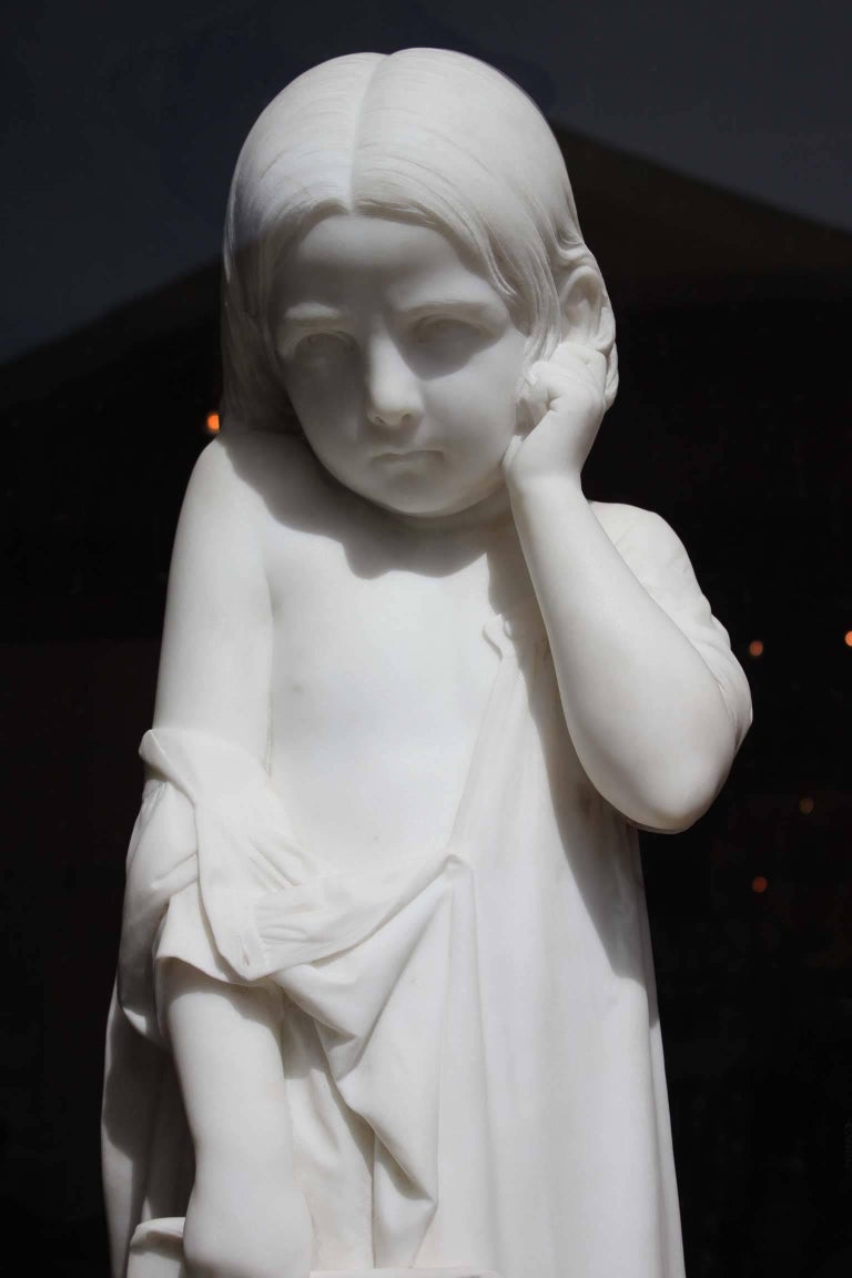 Marble Sculpture by Angelo Biella, Milano For Sale at 1stDibs