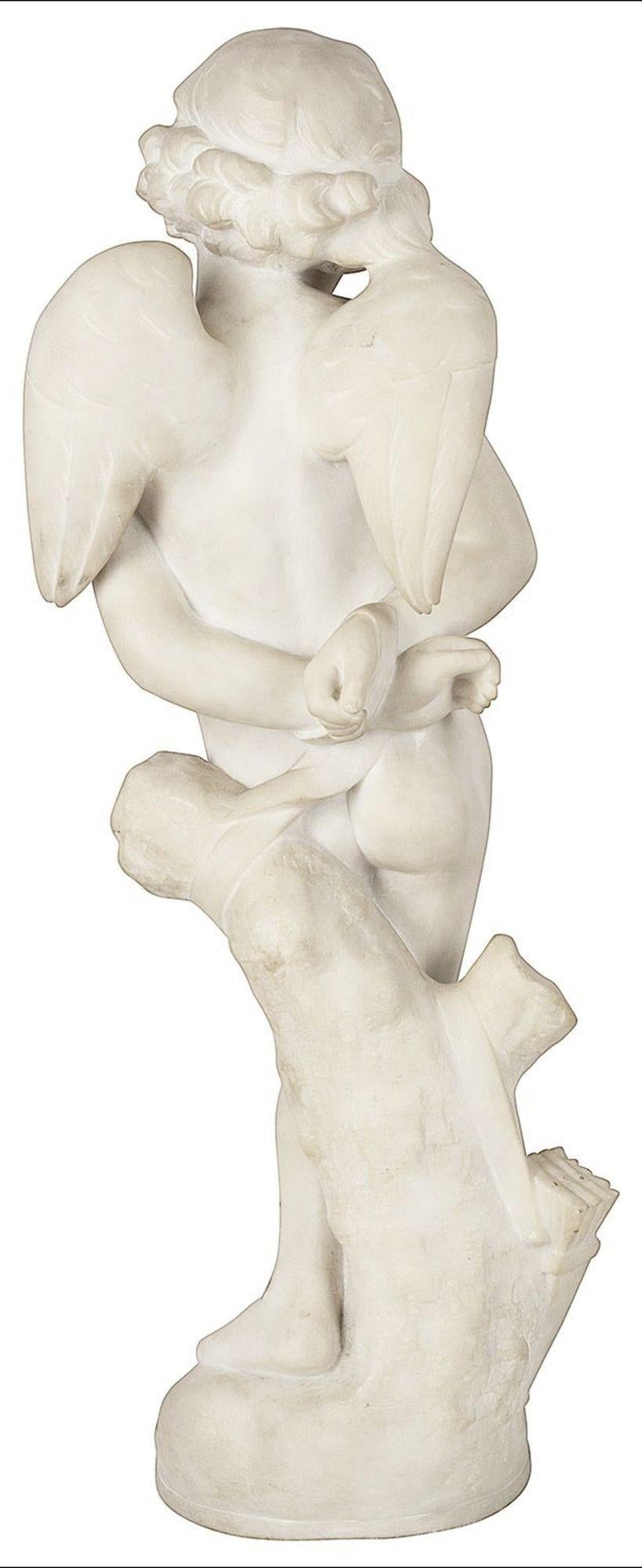 Classical Greek Marble Sculpture by Denise Delavigne 