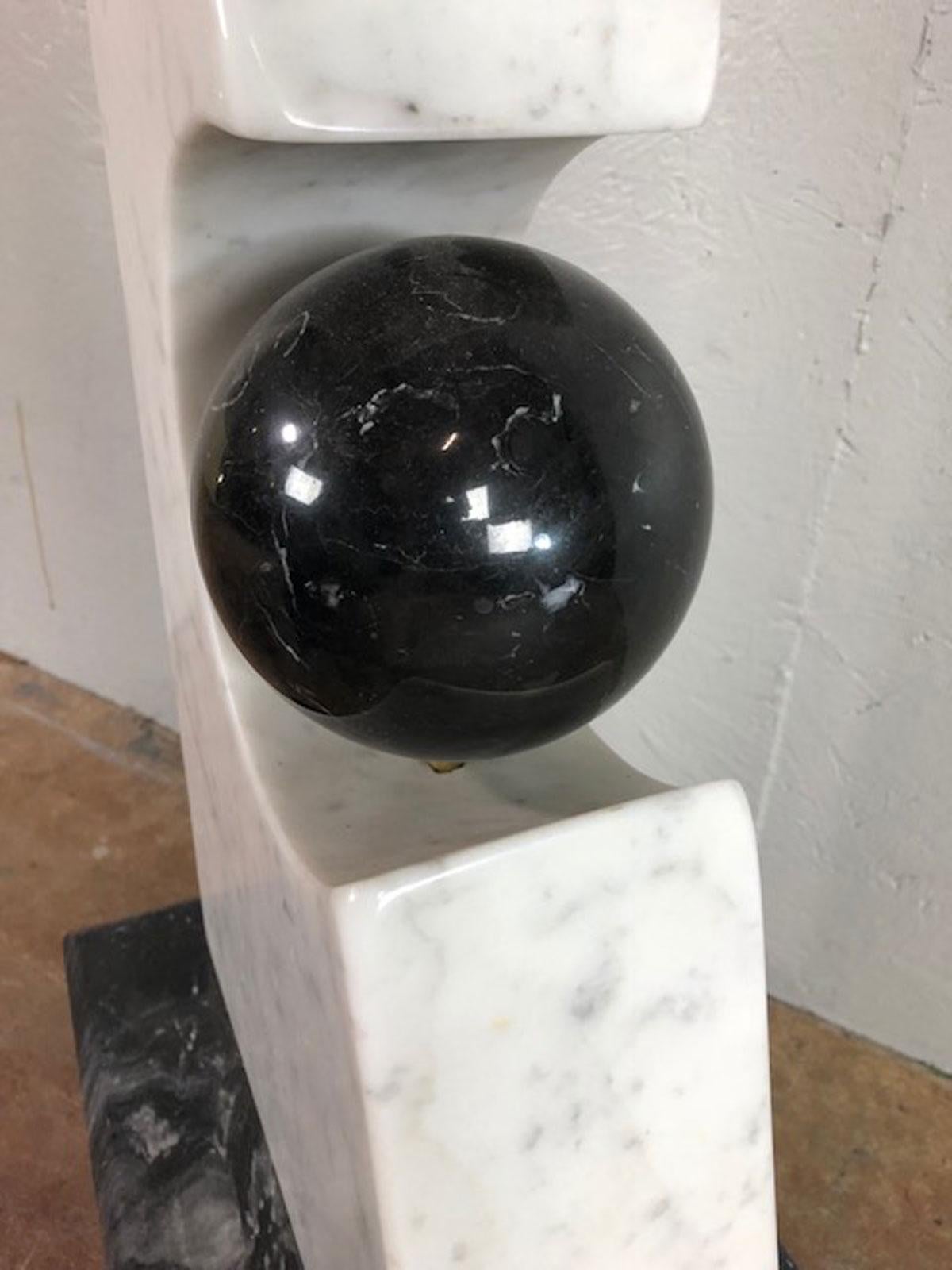 Modern Marble Sculpture by Duffy McMahon For Sale