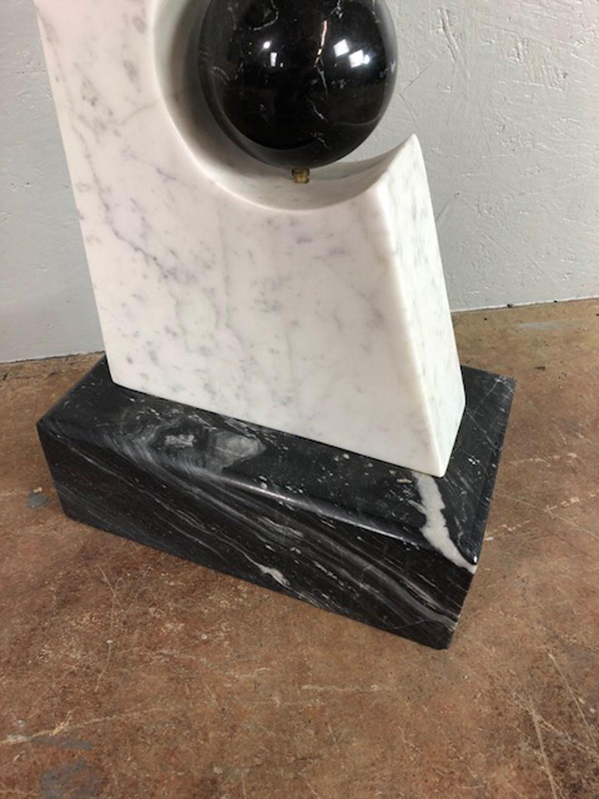 Late 20th Century Marble Sculpture by Duffy McMahon For Sale