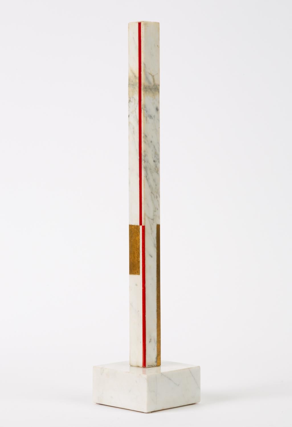 Mid-Century Modern Marble Sculpture by Ilya Bolotowsky, “Column #22”