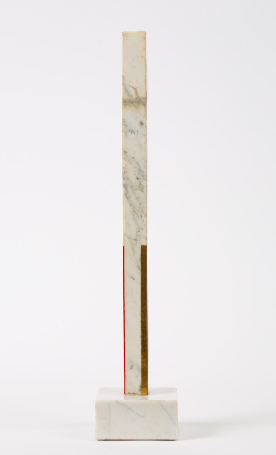 American Marble Sculpture by Ilya Bolotowsky, “Column #22”