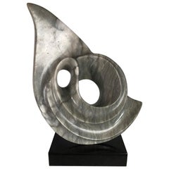 Vintage Marble Sculpture by Jeannie