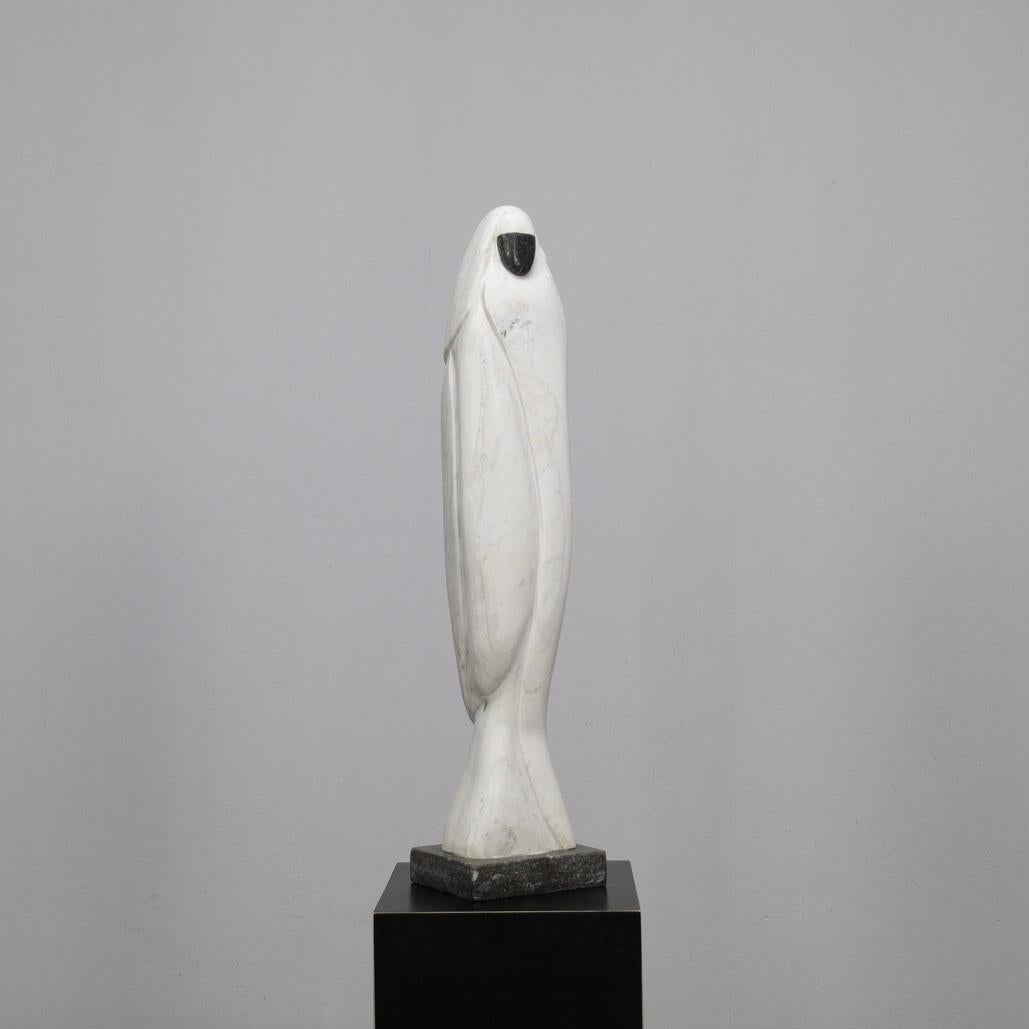 Néerlandais Sculpture en marbre de Paul Simon, années 1980 en vente