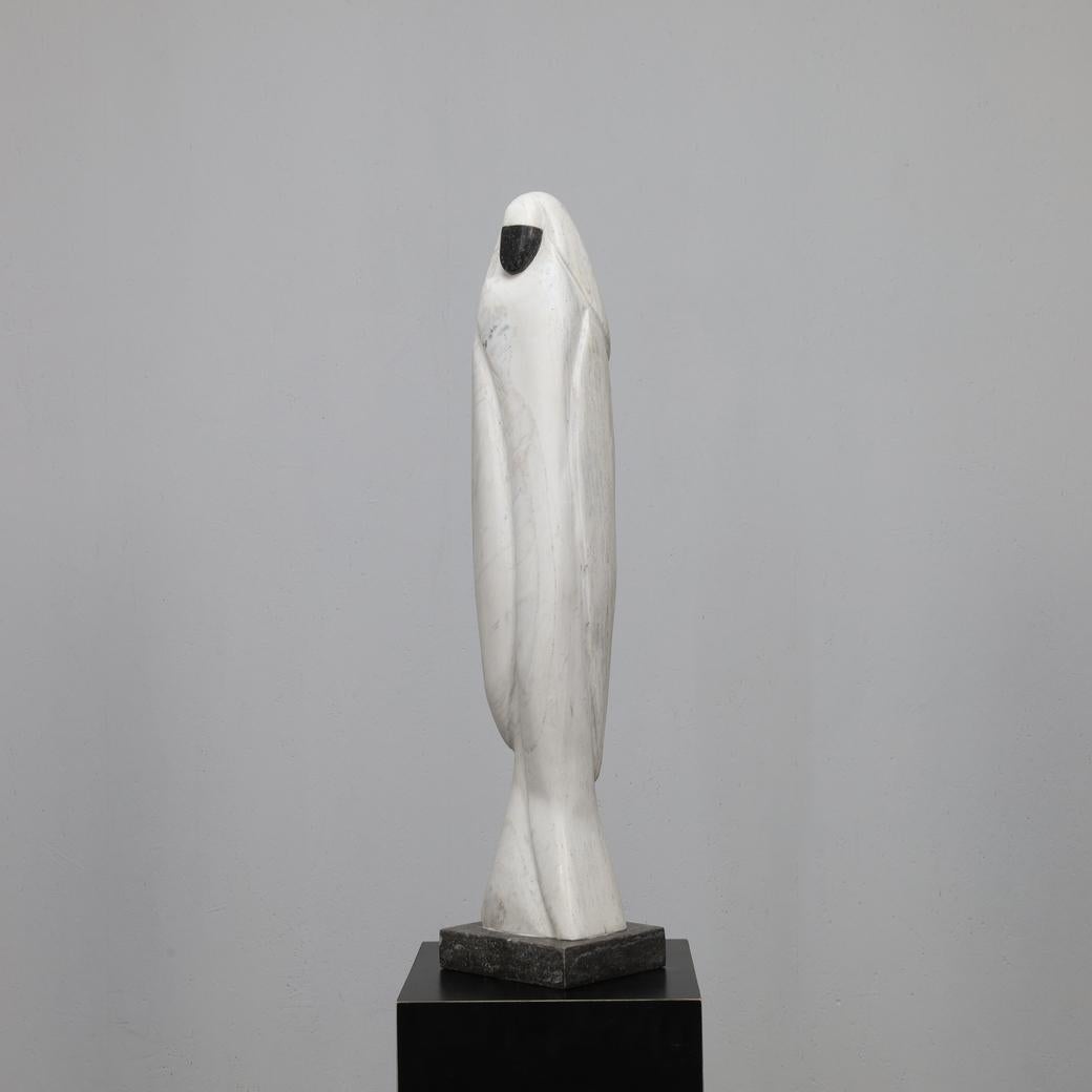 Sculpture en marbre de Paul Simon, années 1980 Bon état - En vente à DE KWAKEL, NL
