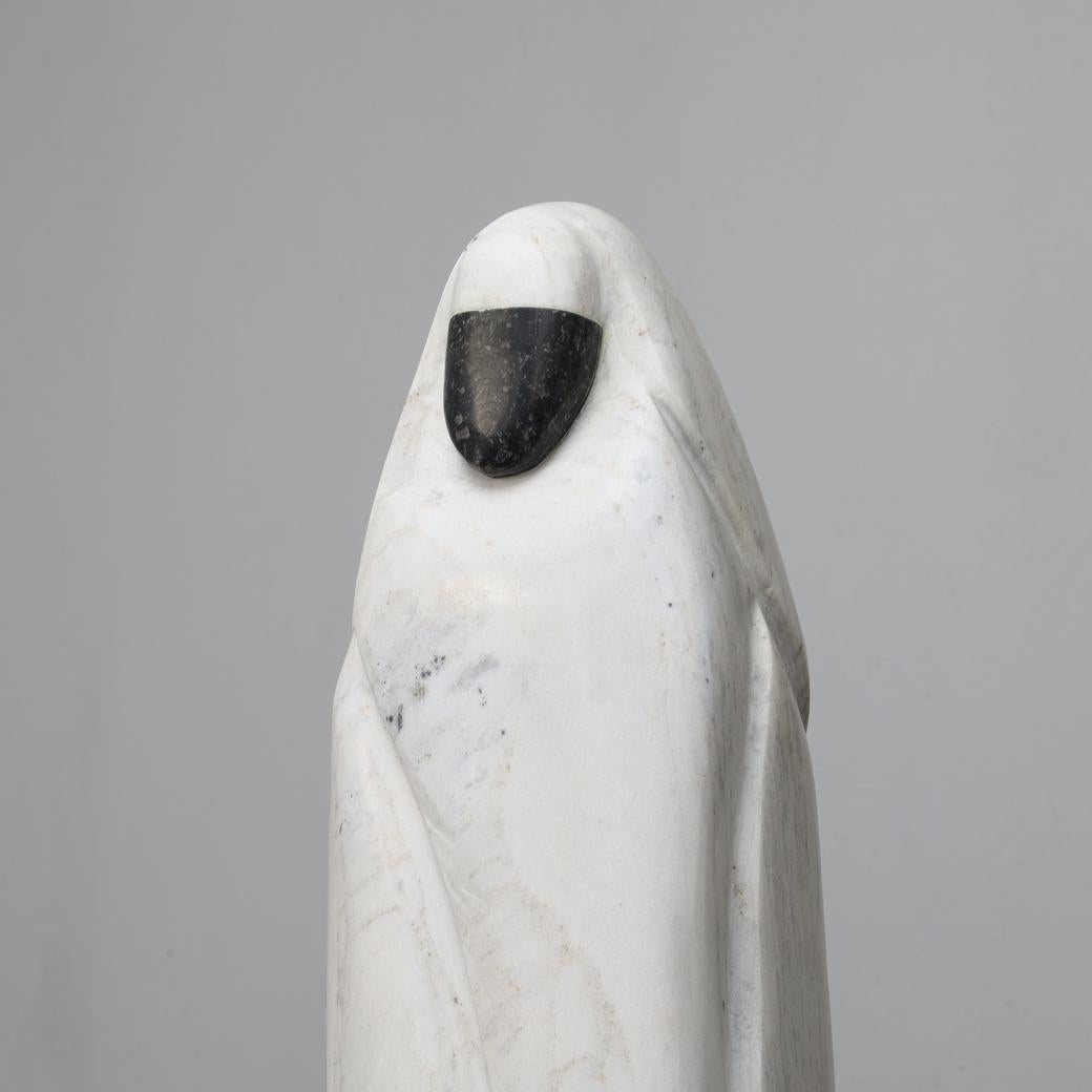 Pierre Sculpture en marbre de Paul Simon, années 1980 en vente