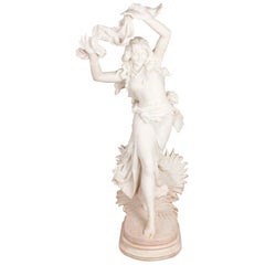 Marble Sculpture by Vichi, 'Exotic Dancer', for 1914, French Salon