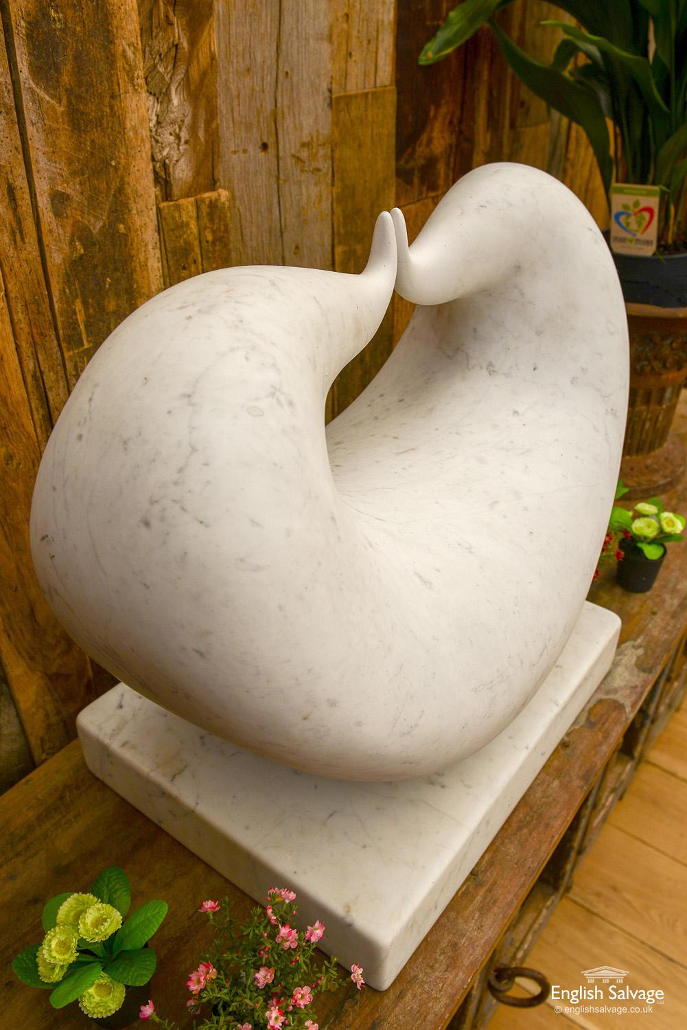 Marble Sculpture Kiss II Mel Fraser In Good Condition For Sale In London, GB