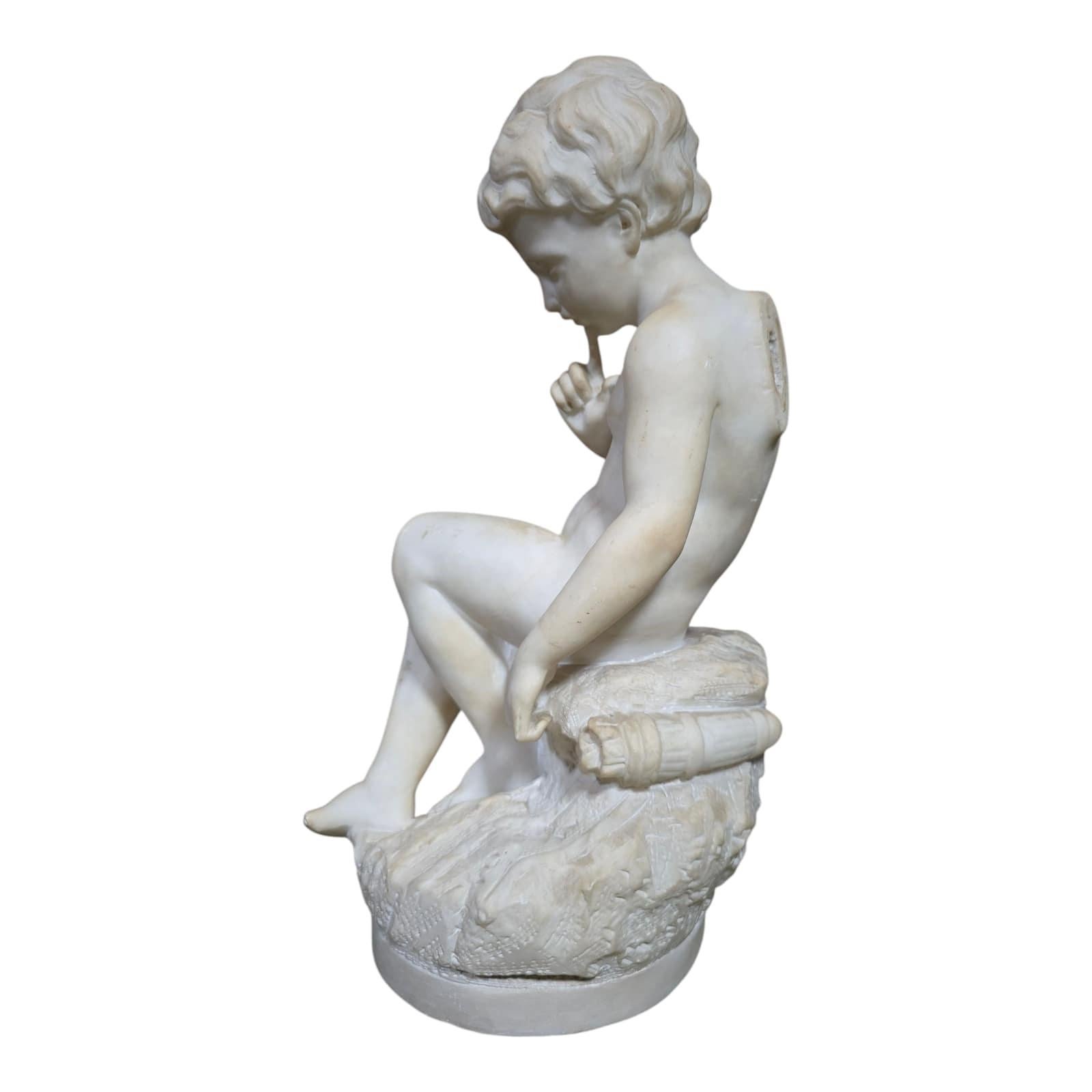 Francese Scultura in marmo 