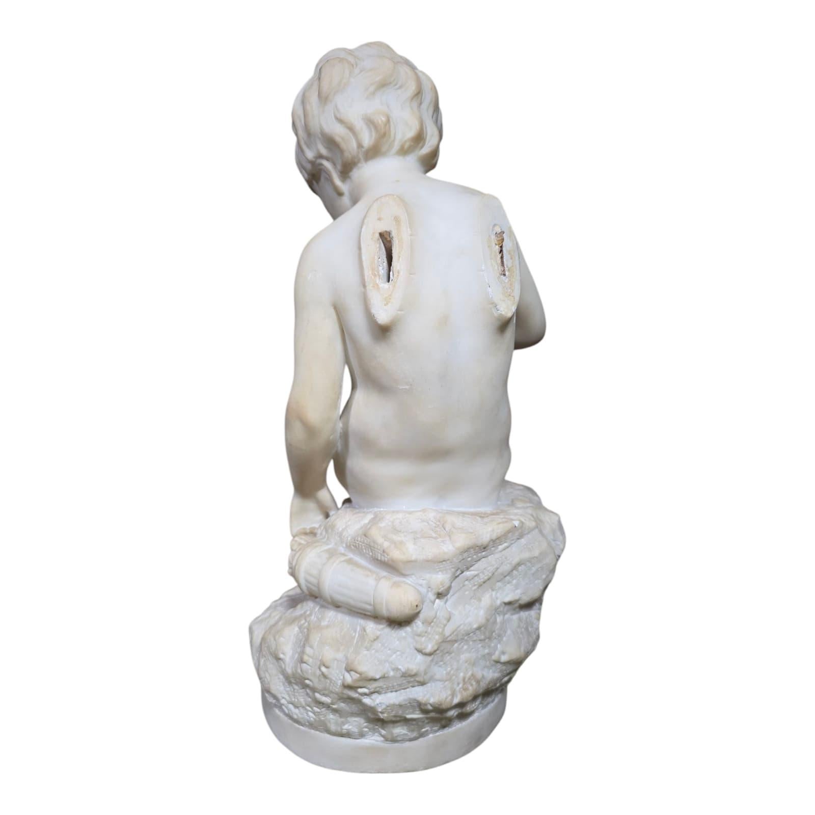 Intagliato a mano Scultura in marmo 
