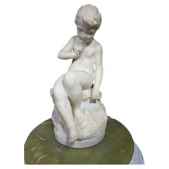 Marble Sculpture "Menacing Love" after Etienne-Maurice Falconet (1716-1791)