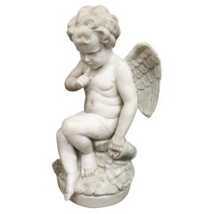 Marble sculpture of an angel