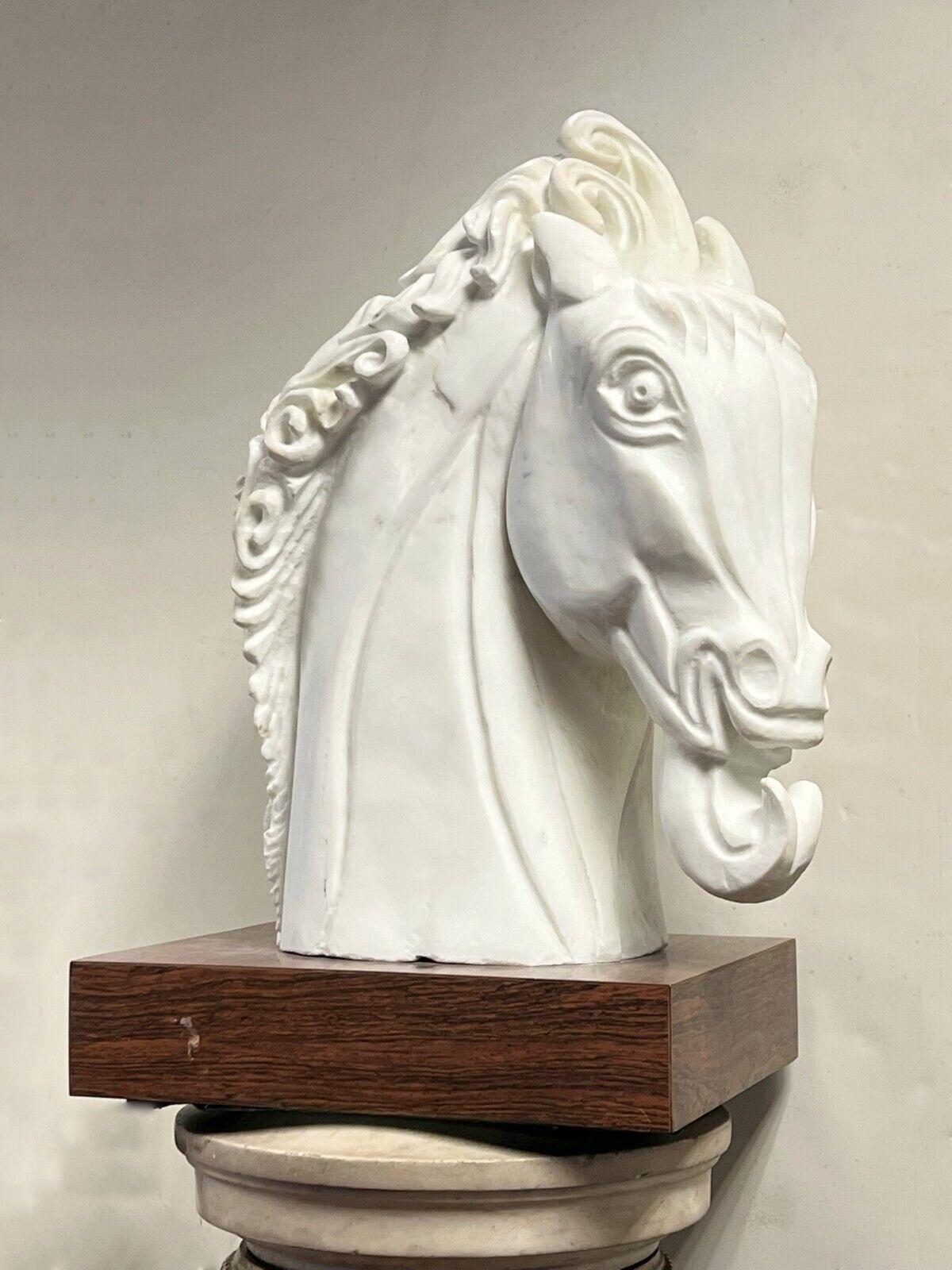Art Deco Marble Sculpture of Horse by Amadeo Gennarelli (1881-1943) For Sale