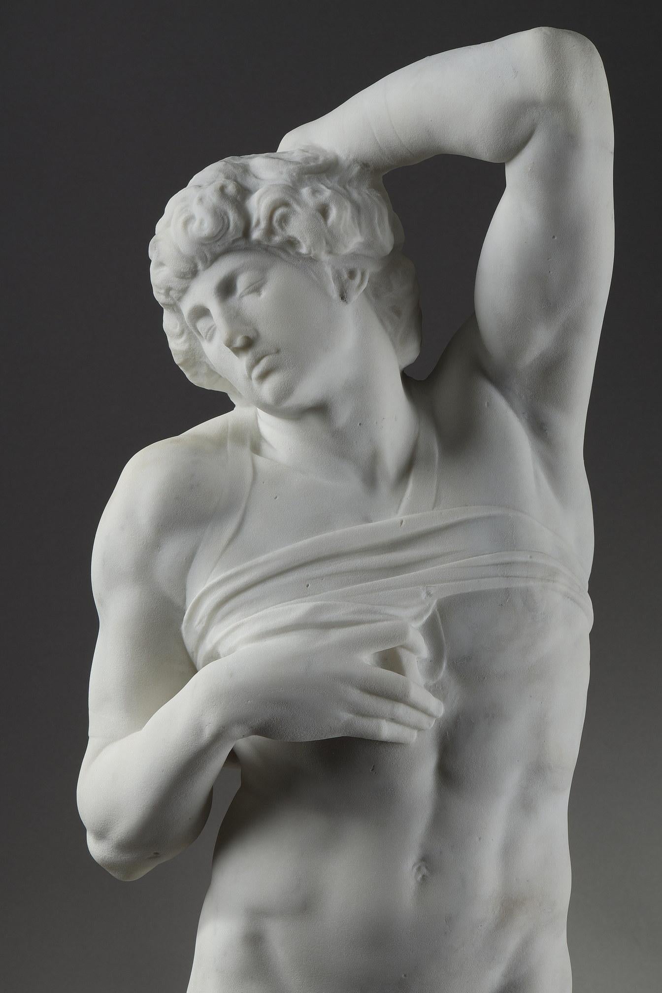 Marble sculpture of the dying slave after Michelangelo 5