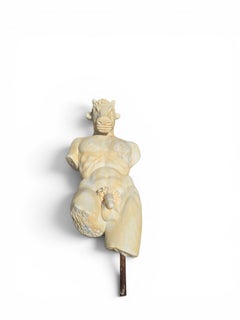 Marble Sculpture of the Minotaur from Greek Mythology