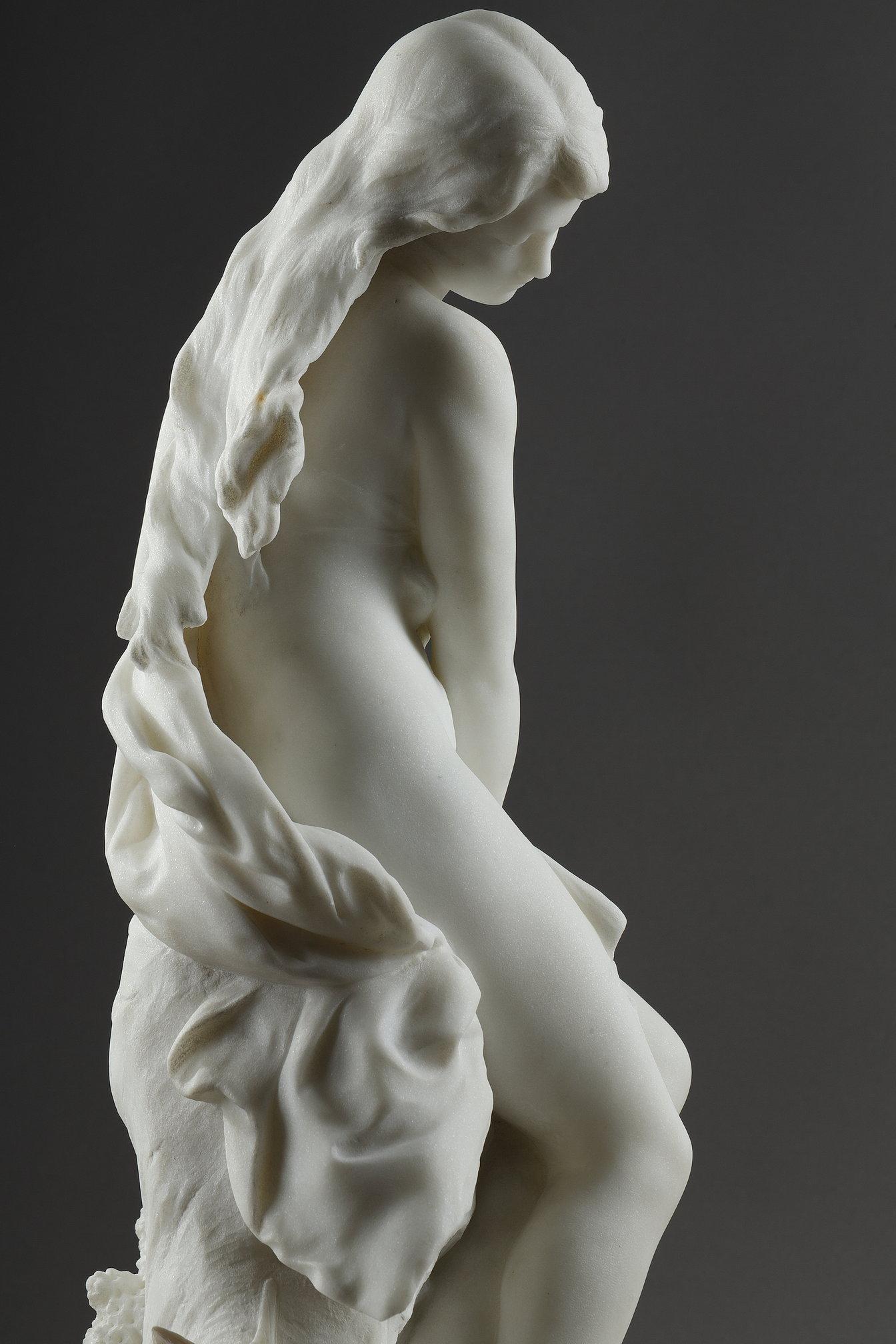 Marble Sculpture of Venus & Cupid by Mathurin Moreau 6