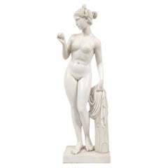 Sculpture de Vénus en marbre, H. 152 cm