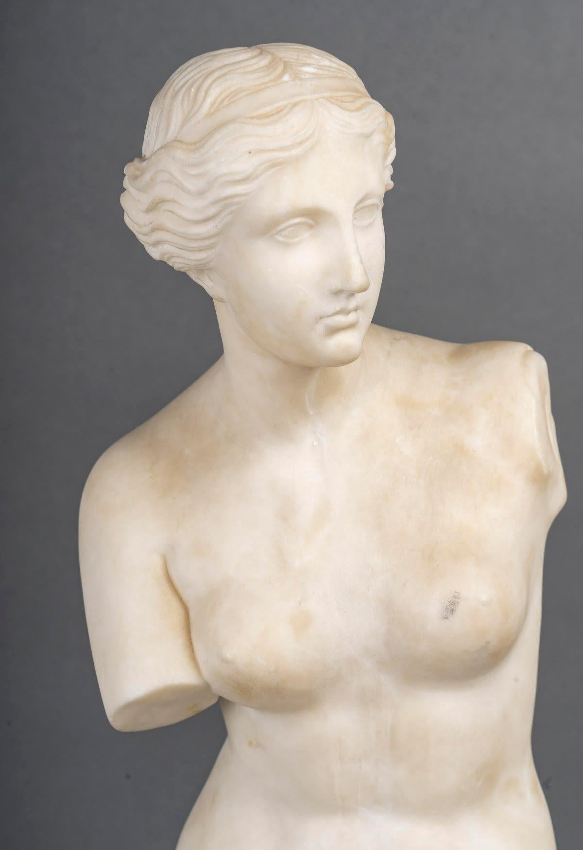 Mid-Century Modern Marble Sculpture Representing the Venus de Milo, 20th Century.