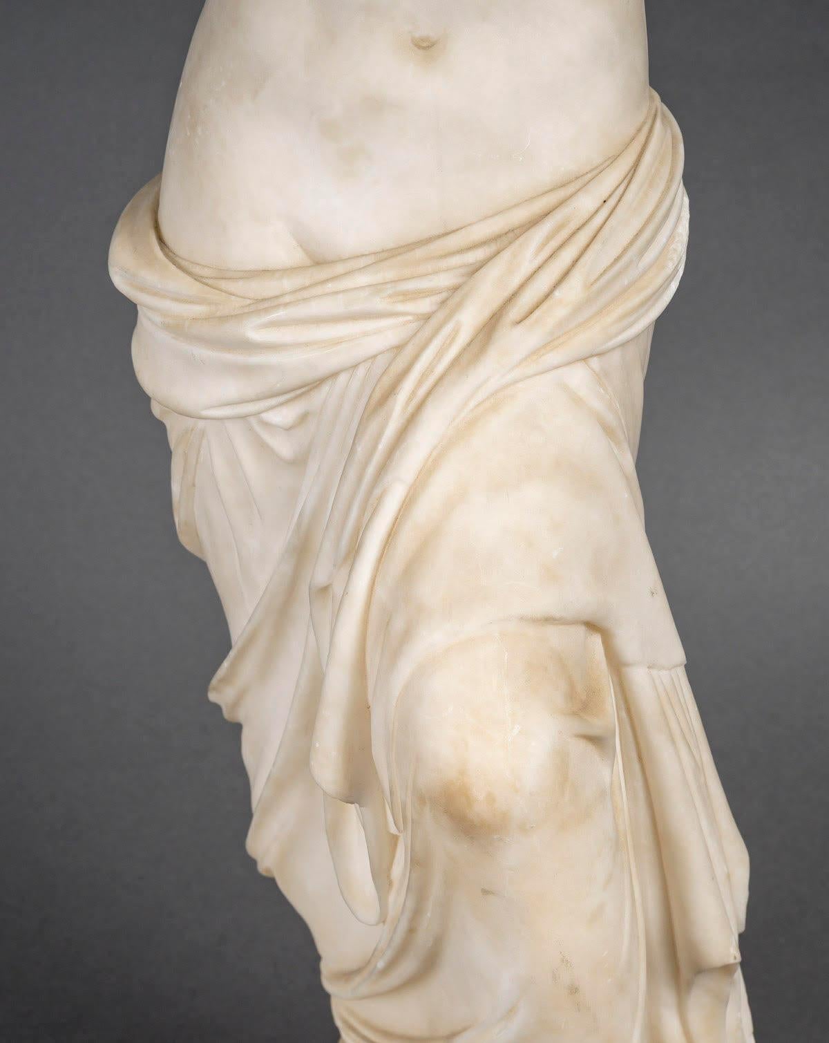 French Marble Sculpture Representing the Venus de Milo, 20th Century.