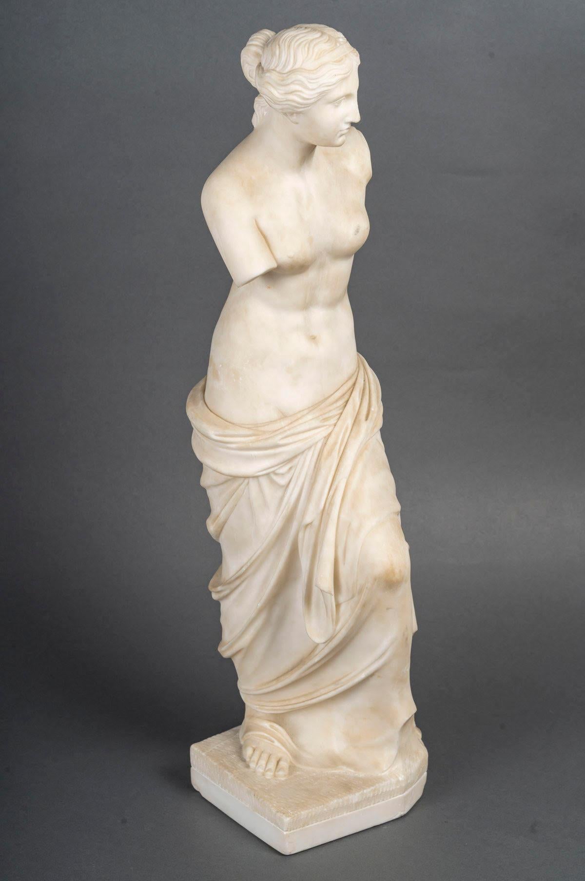 Marble Sculpture Representing the Venus de Milo, 20th Century. In Good Condition In Saint-Ouen, FR