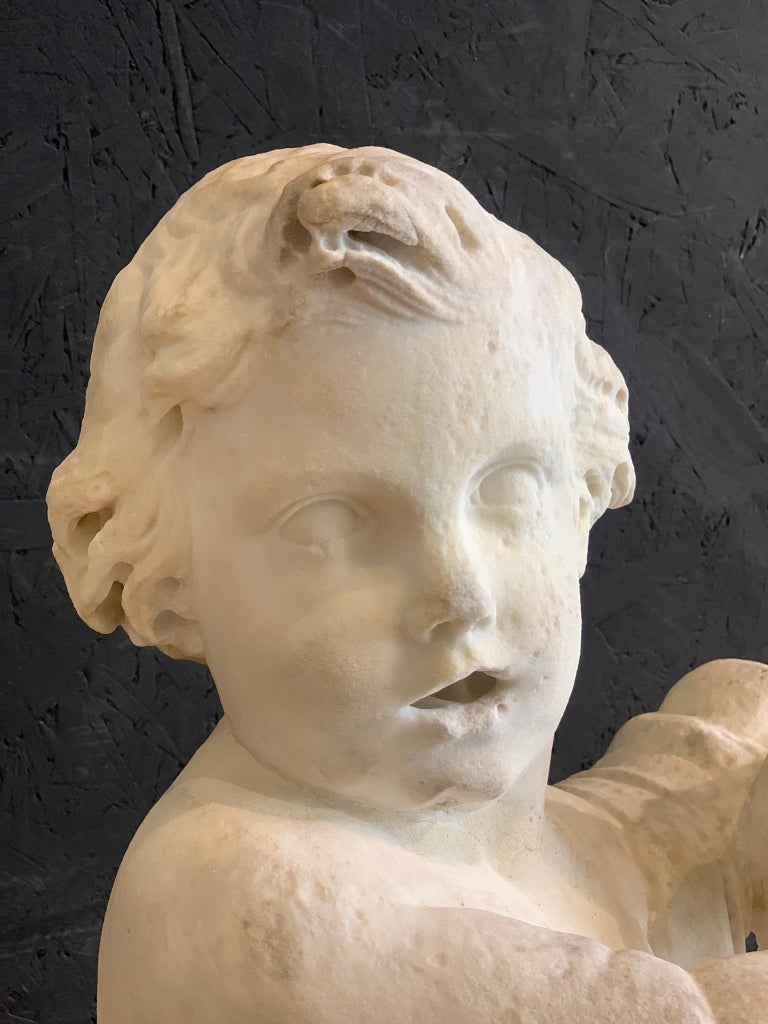 Marble Sculpture, Roman School of the 17th Century For Sale at 1stDibs