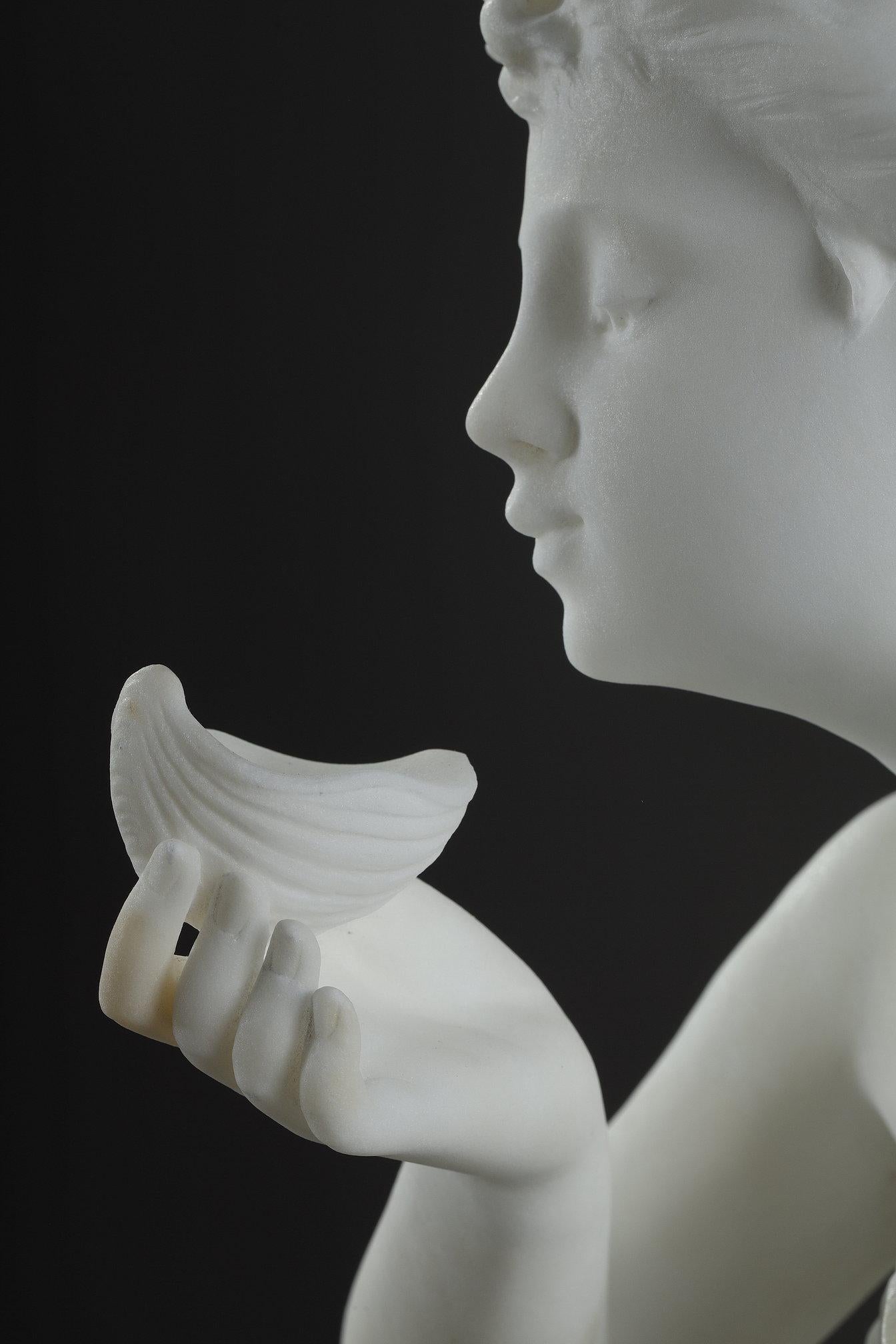 Marble sculpture signed Mathurin Moreau, 