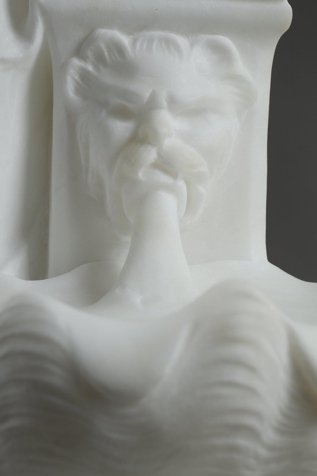 Marble sculpture signed Mathurin Moreau, 
