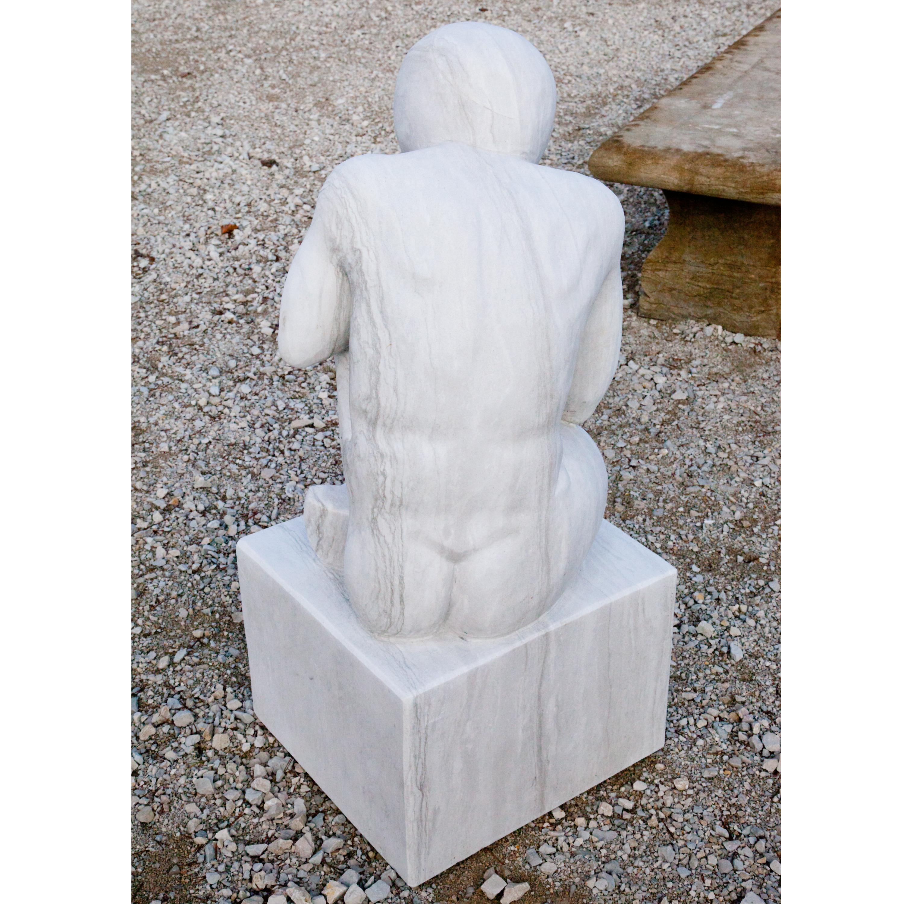 Marble Sculpture the Thinker, 21st Century 2