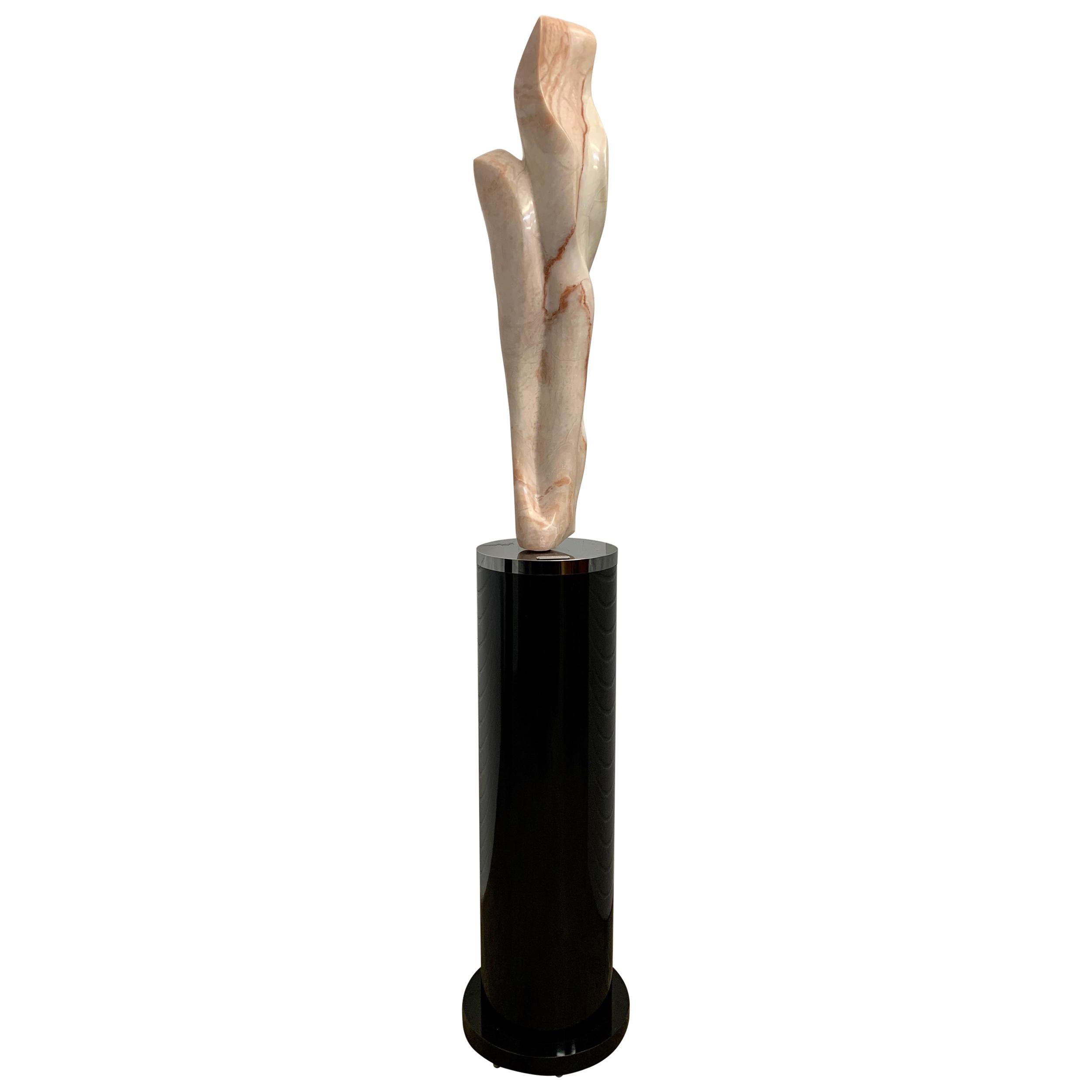 Marble Sculpture Titled "Desert Flower" by Marcia Mitchell Reese For Sale